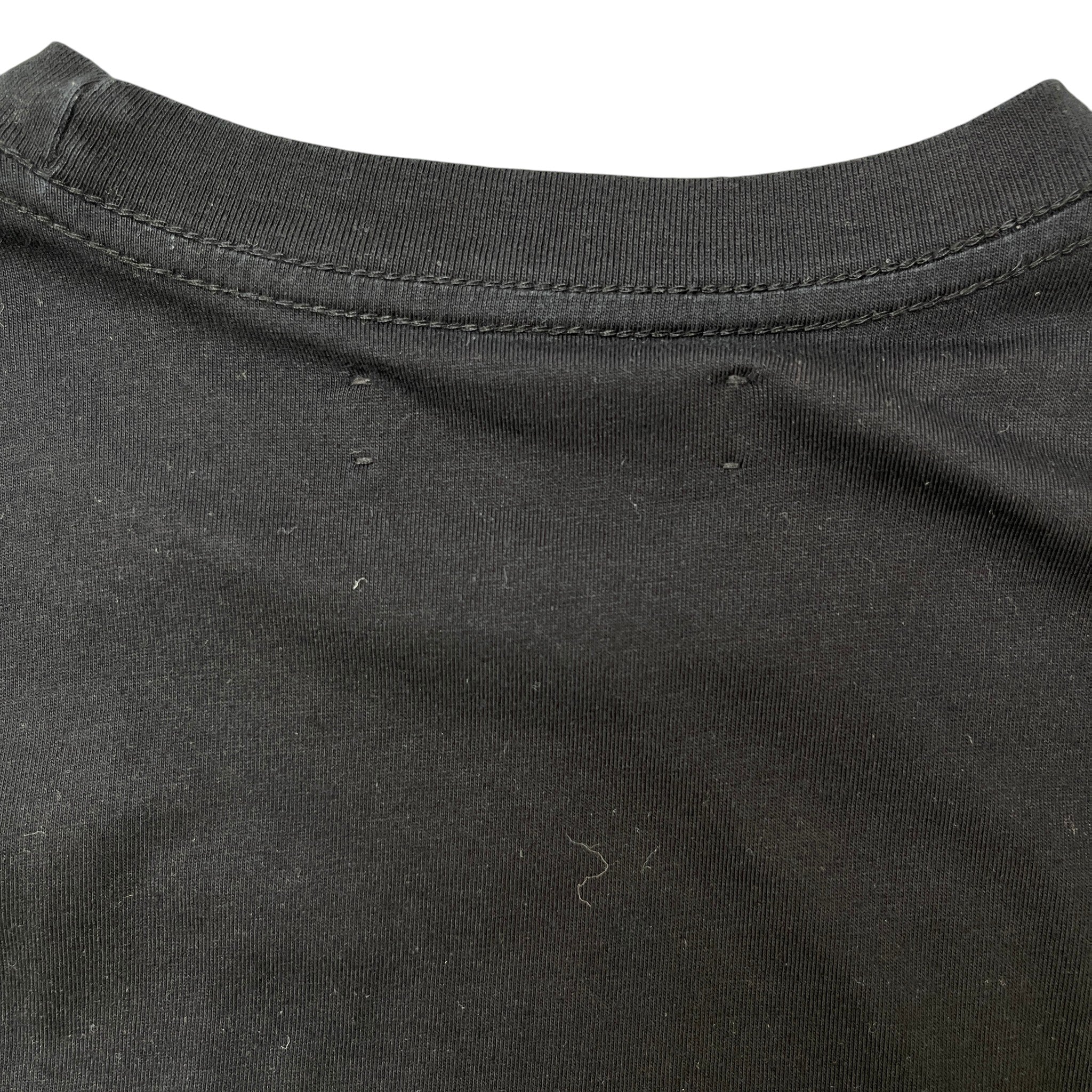 Men's Logo Print T-Shirt Black Size S - Image 6