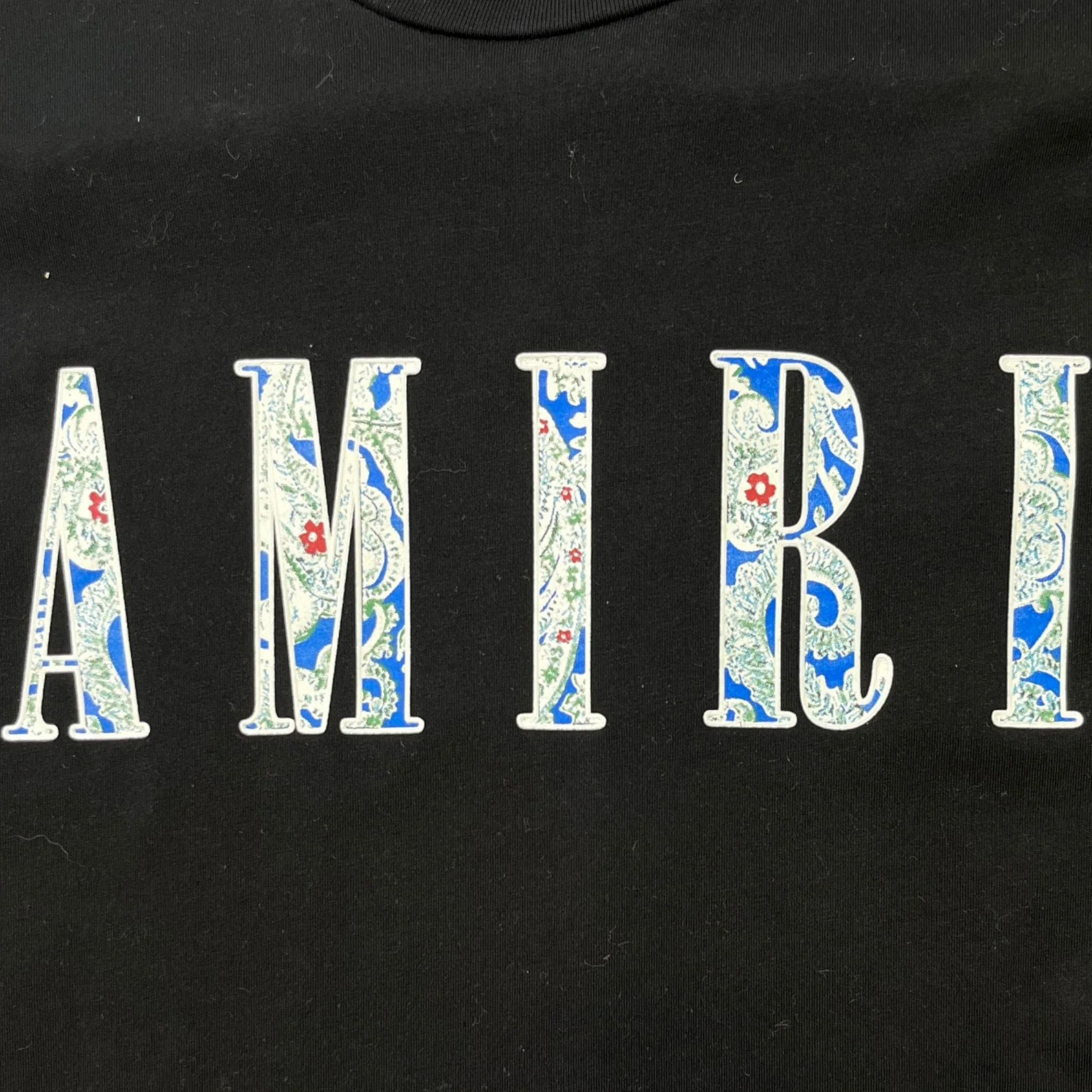 Men's Logo Print T-Shirt Black Size S - Image 7