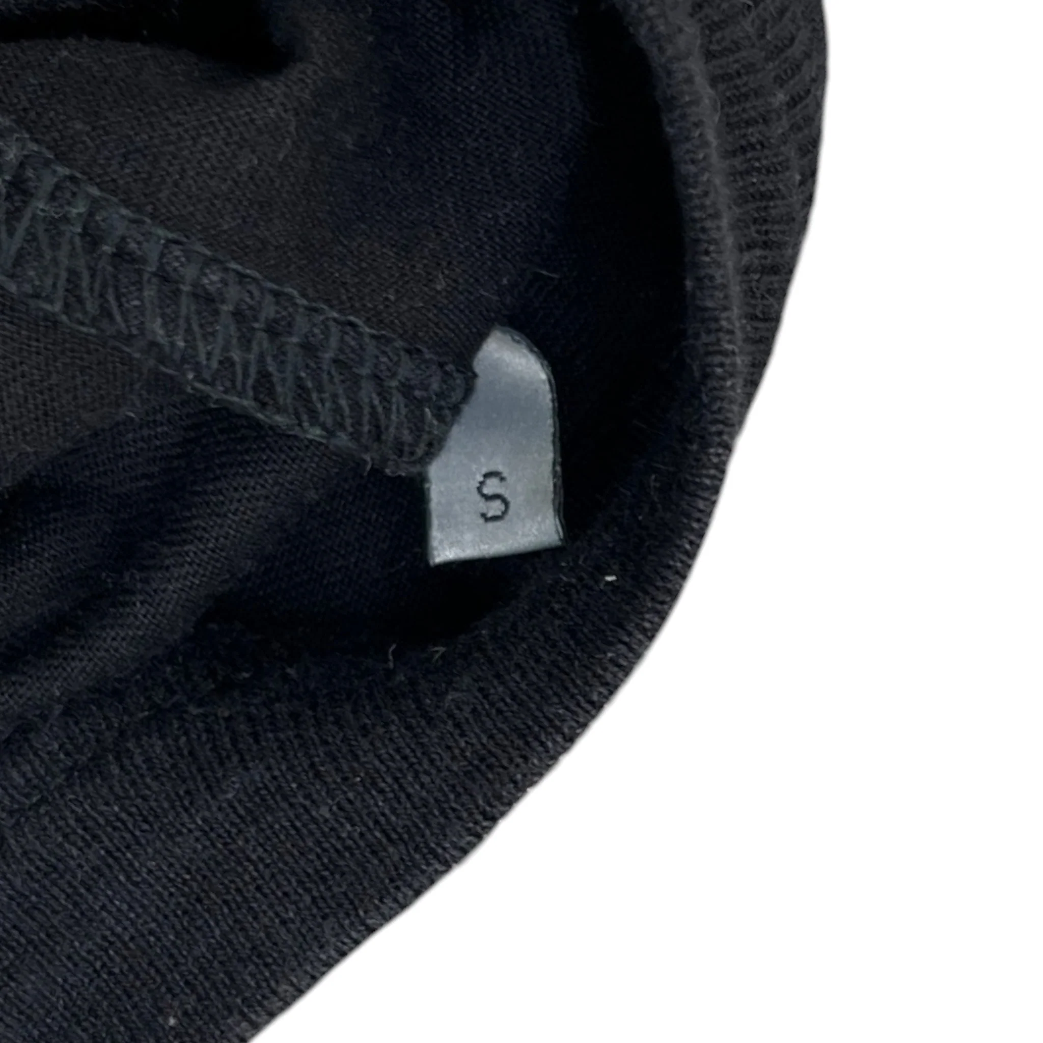 Men's Logo Print T-Shirt Black Size S - Image 6