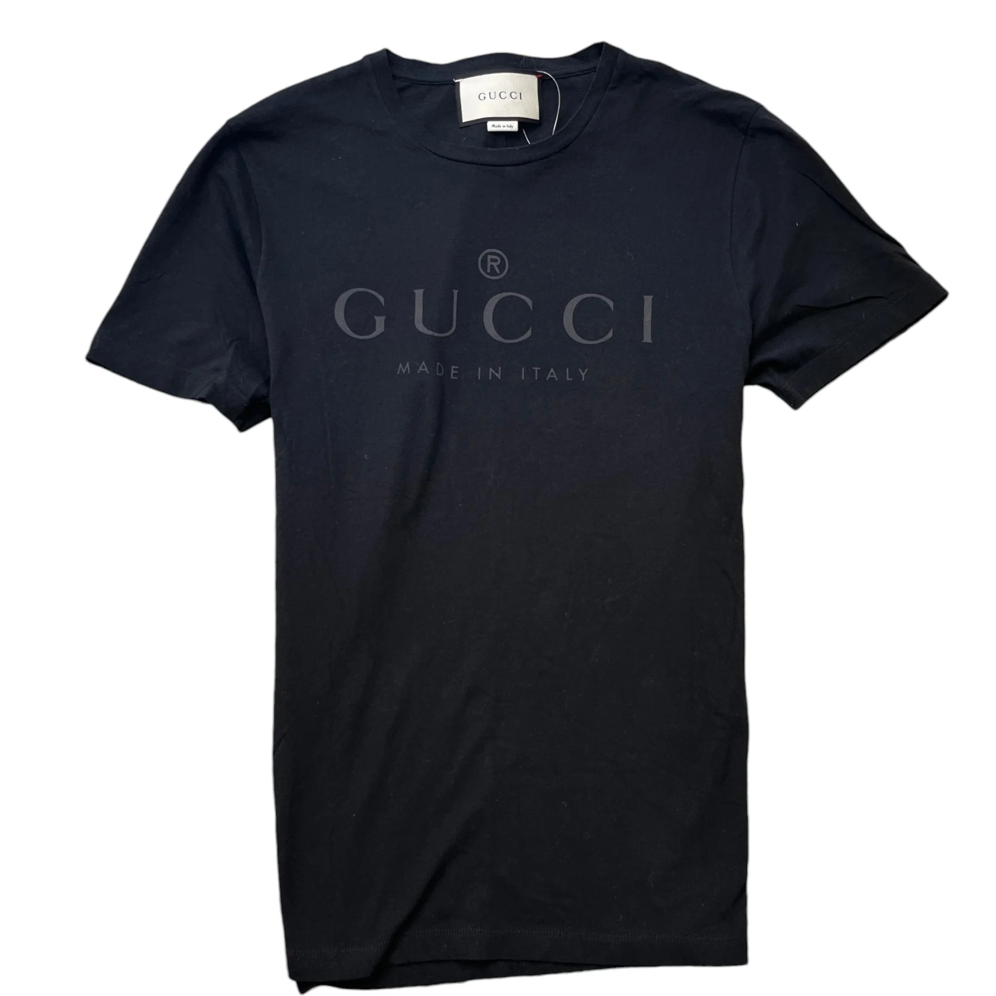 Men's Logo Print T-Shirt Black Size S