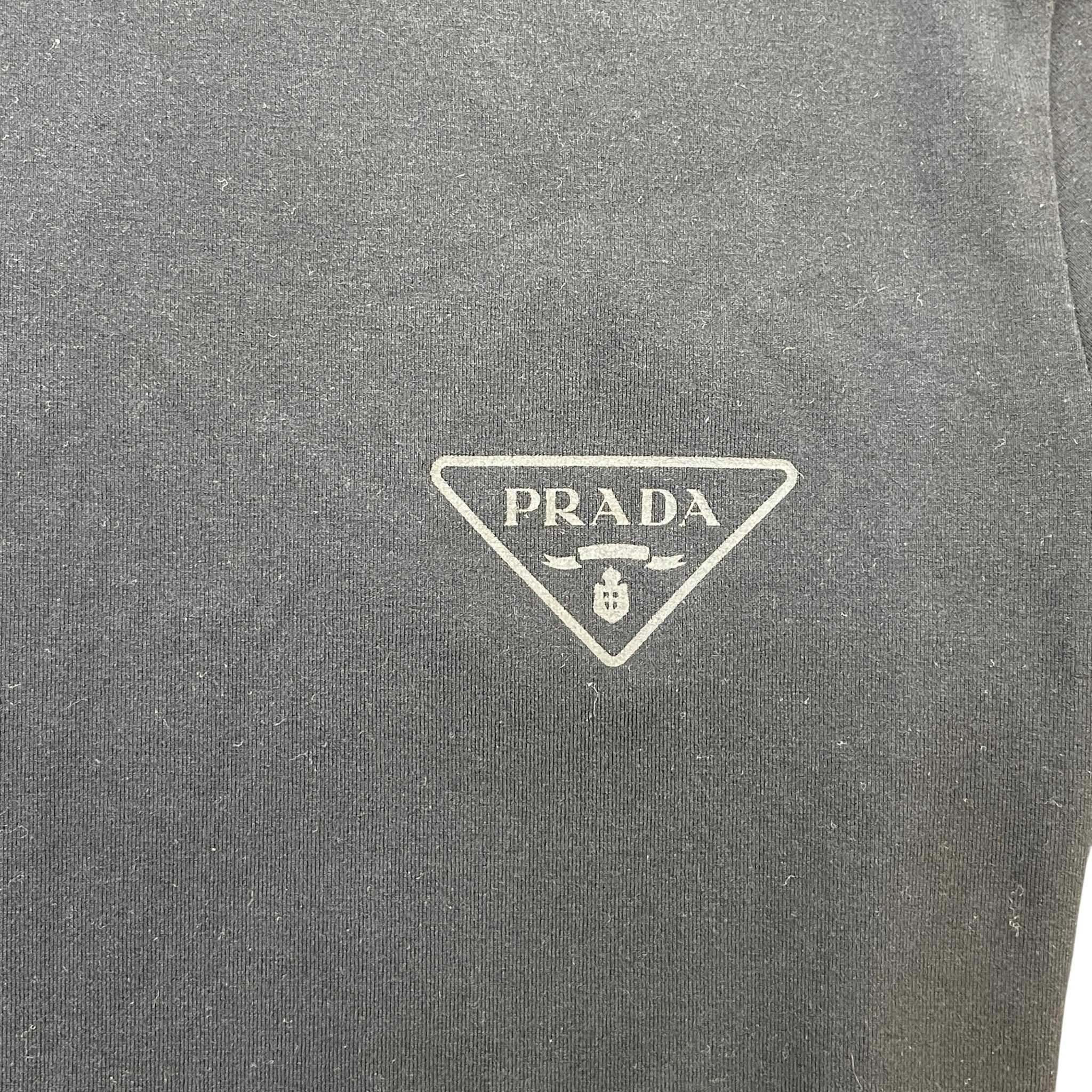 Men's Logo Print T-Shirt Black Size S - Image 6