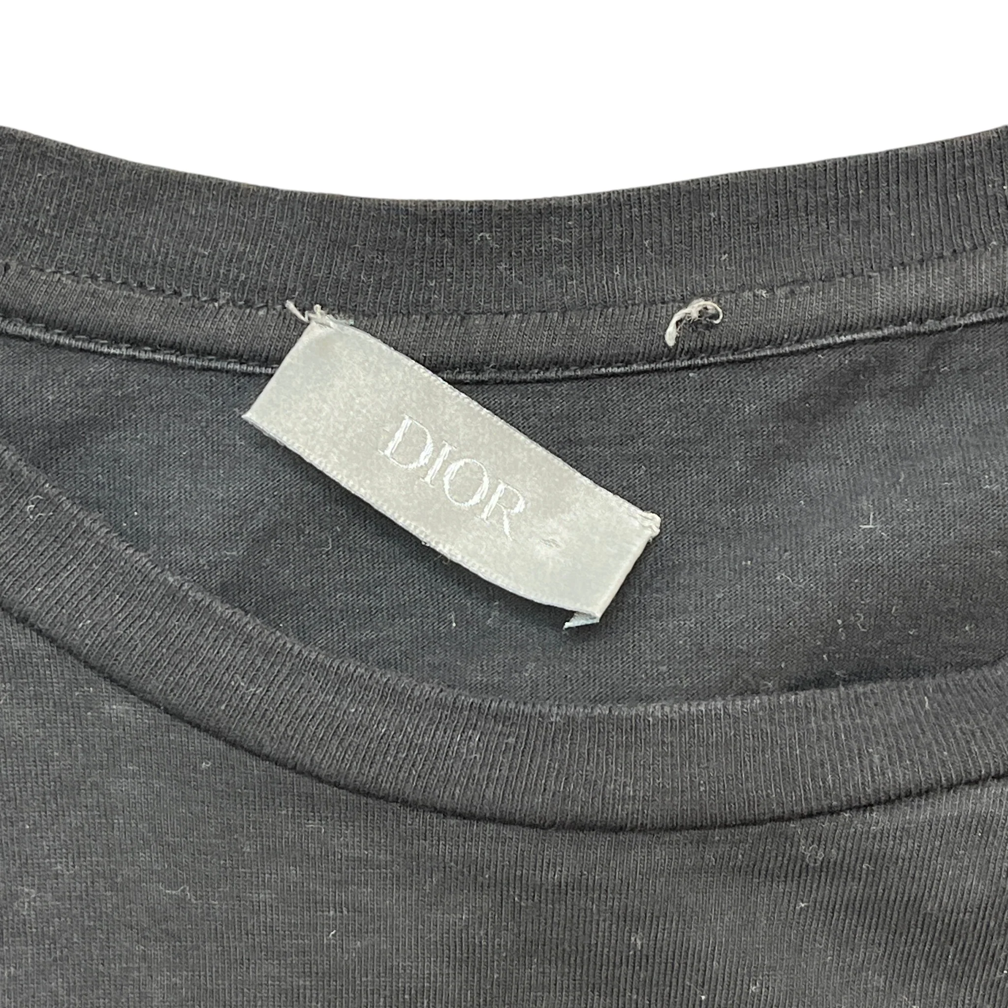 Men's Logo Print T-Shirt Black Size S - Image 5