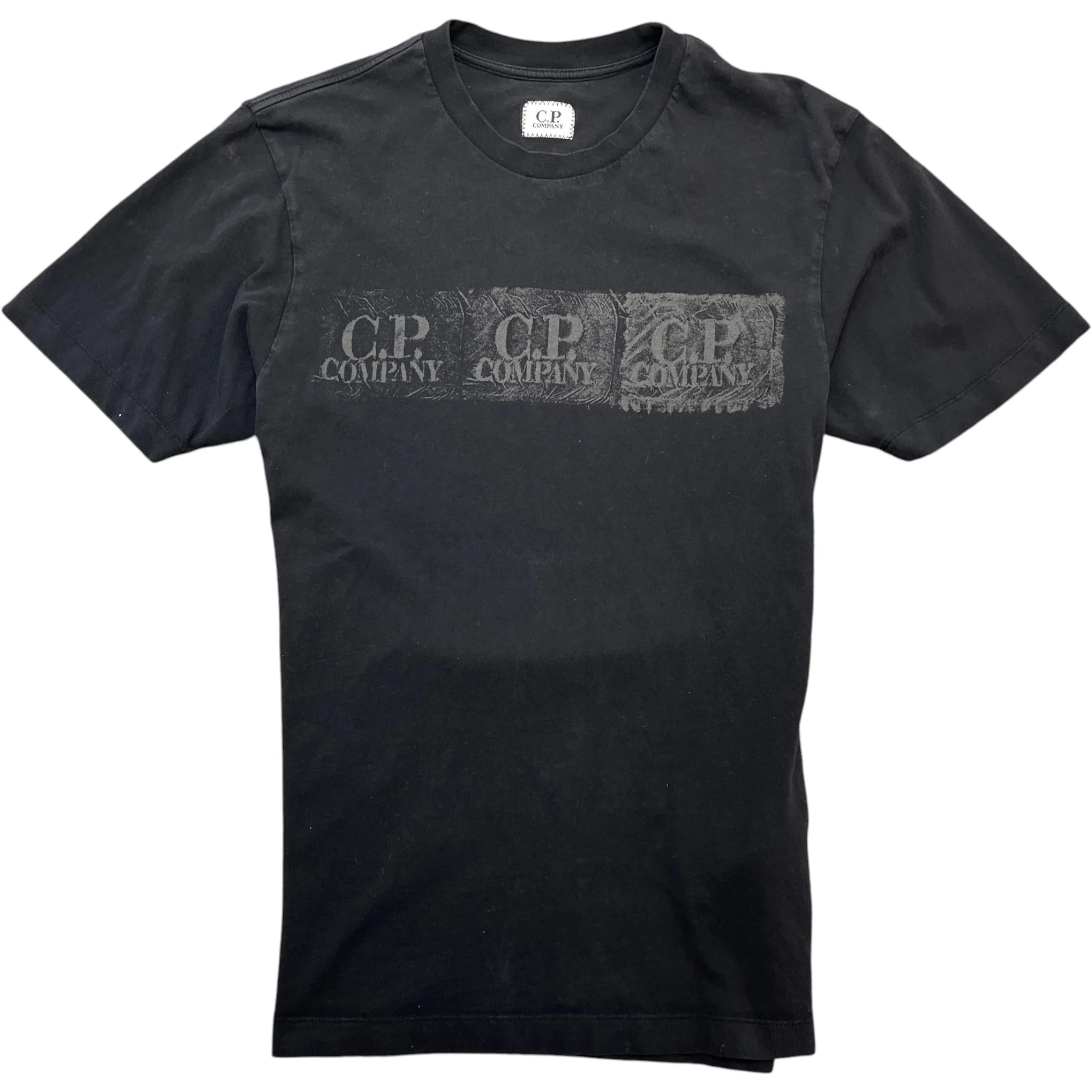Men's Logo Print T-Shirt Black Size S