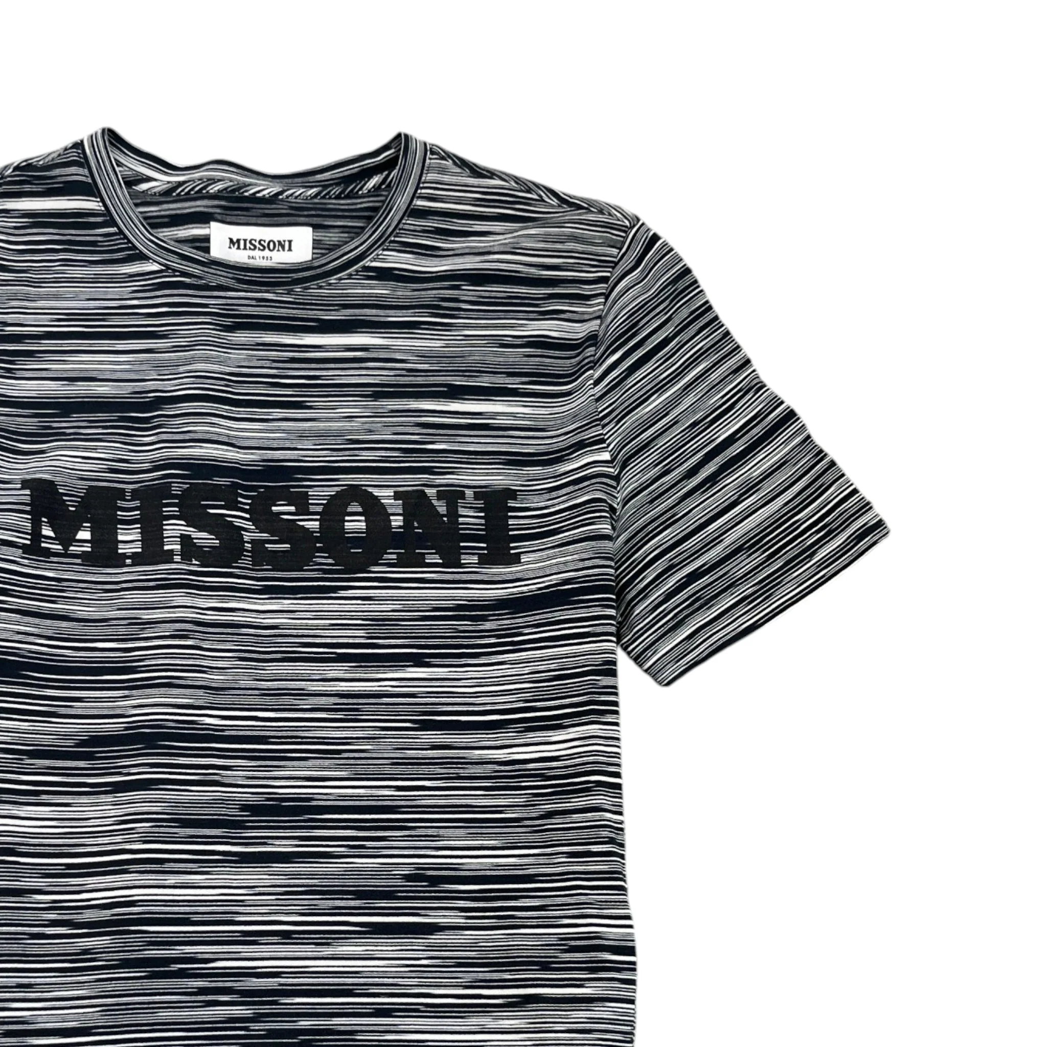 Men's Logo Print T-Shirt Black Size XS - Image 3