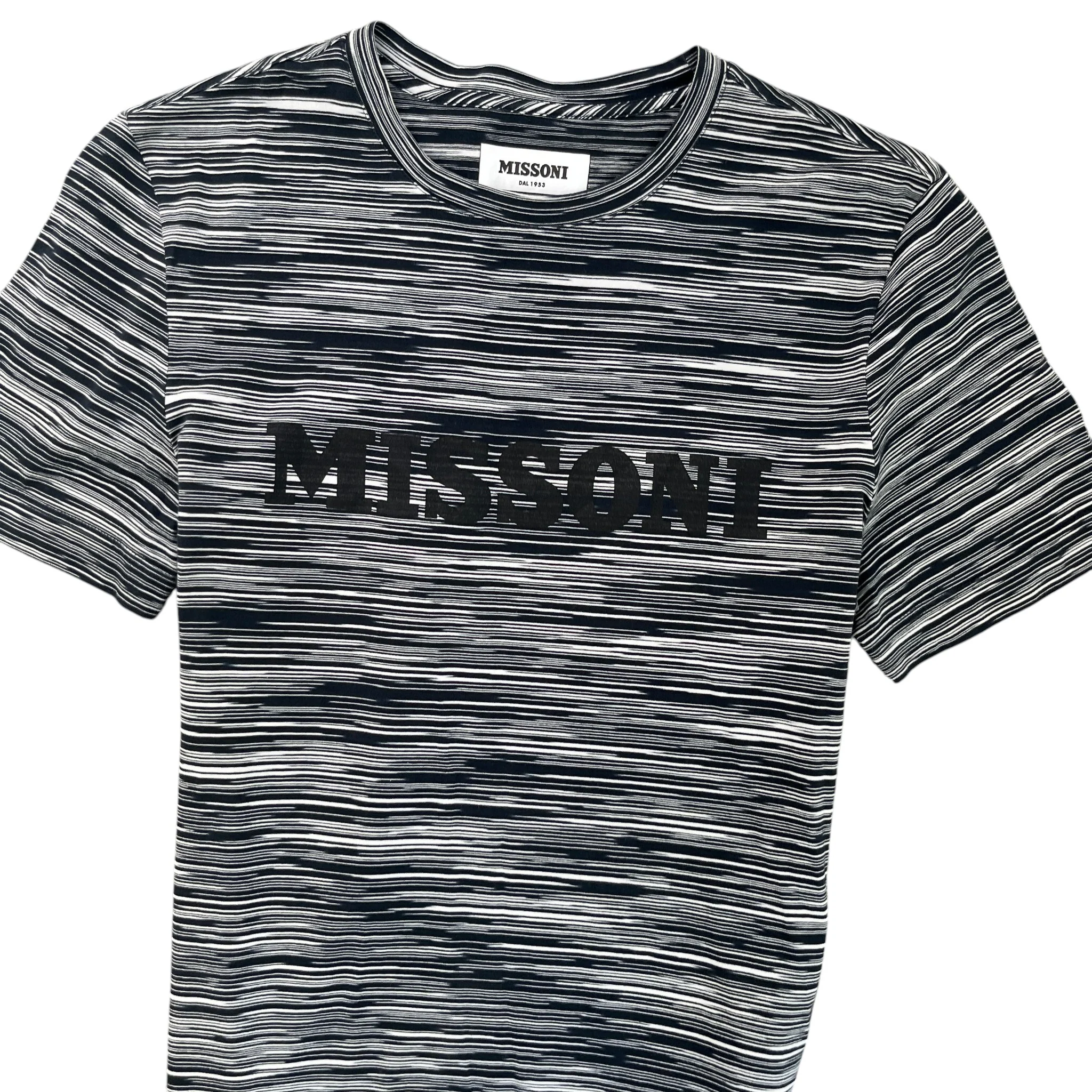 Men's Logo Print T-Shirt Black Size XS - Image 5