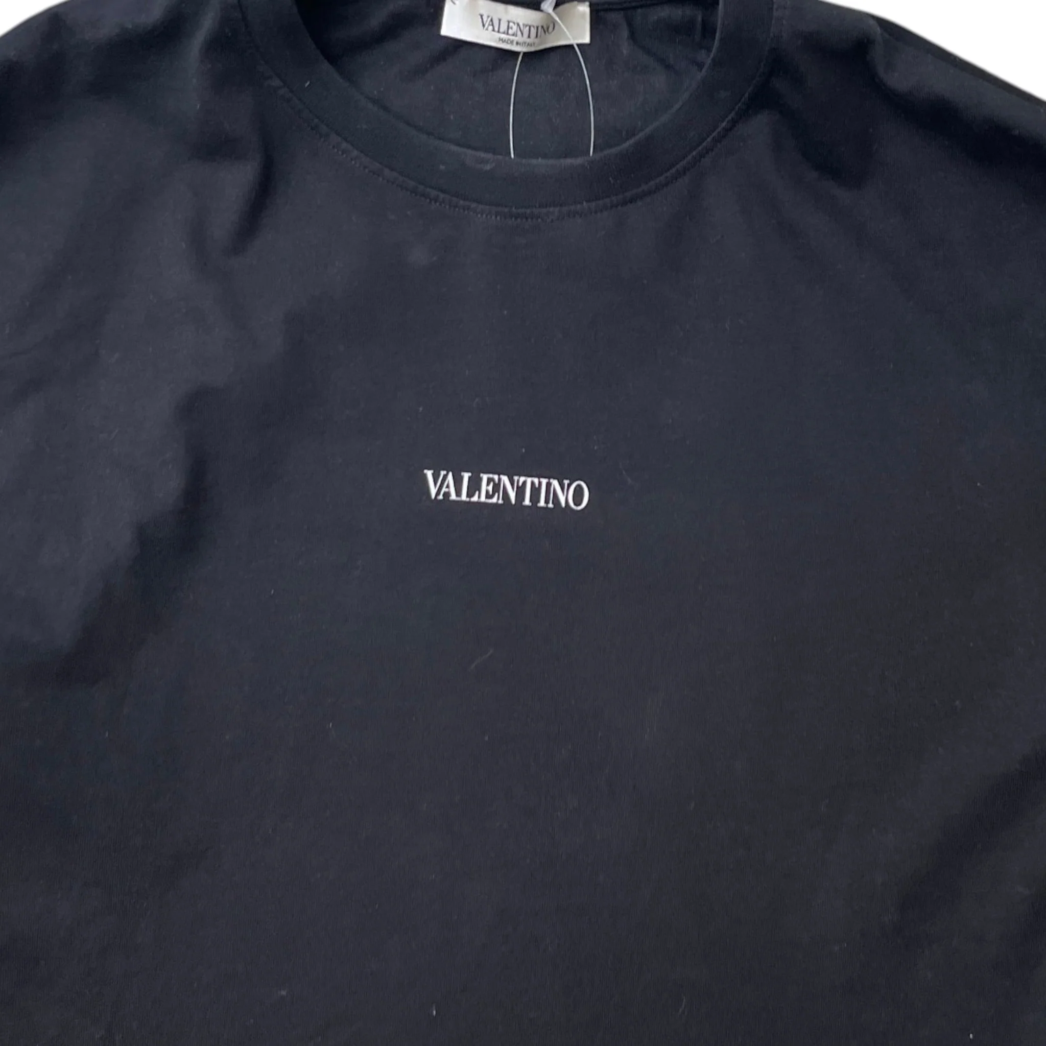 Men's Logo Print T-Shirt Black Size XS - Image 5