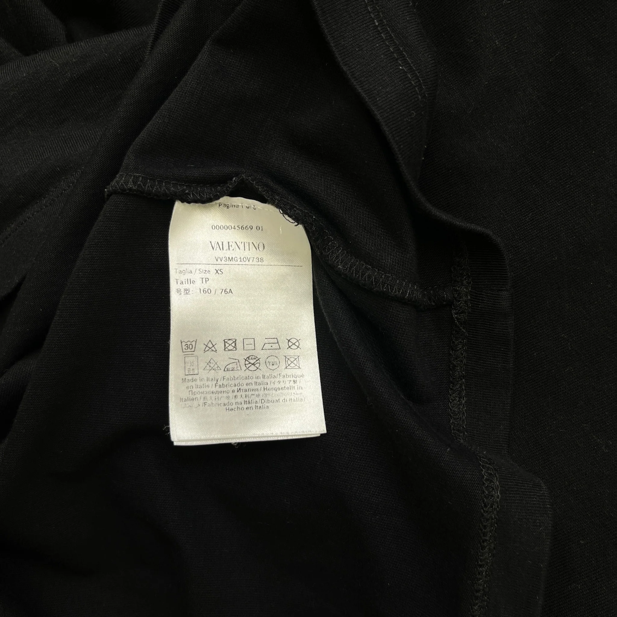 Men's Logo Print T-Shirt Black Size XS - Image 6