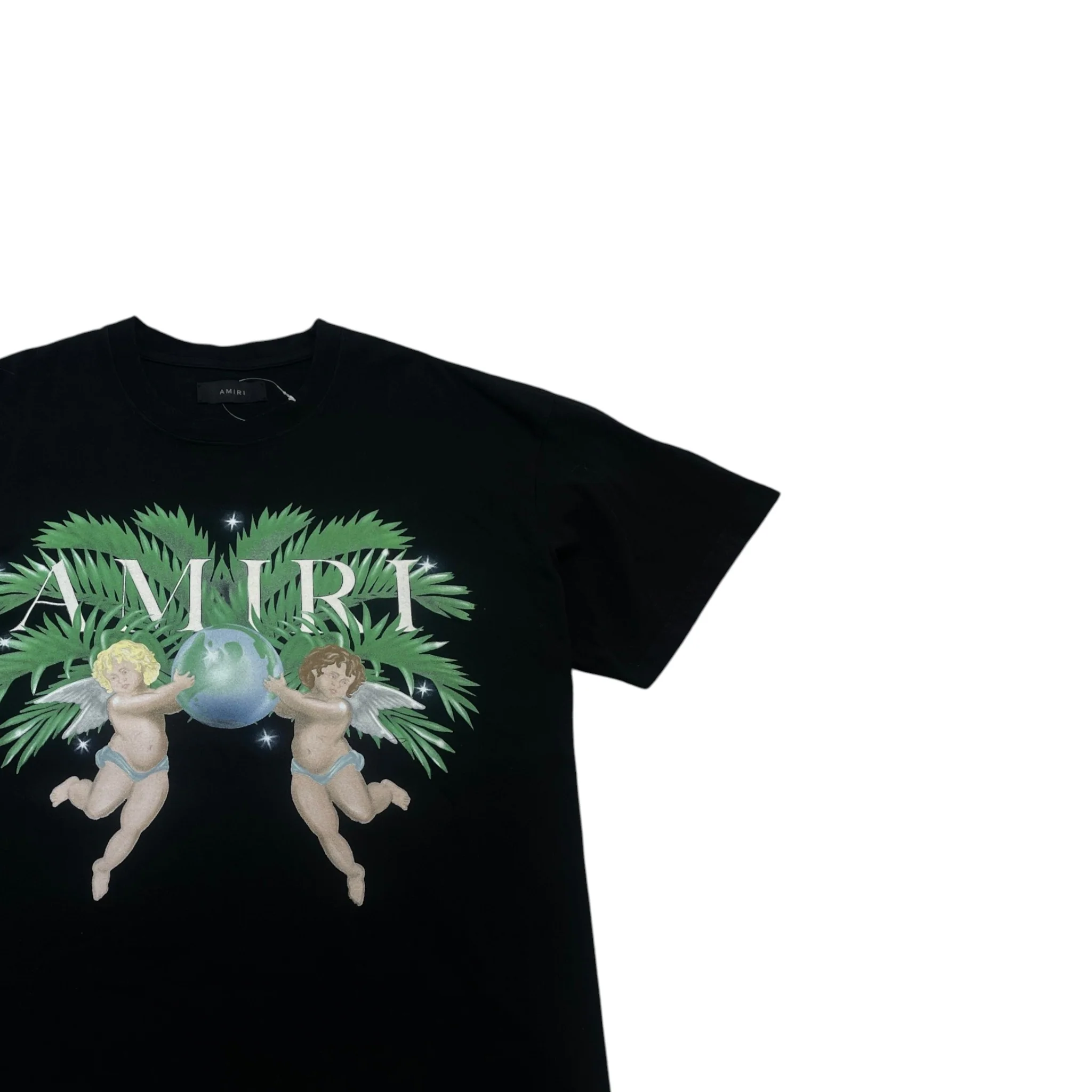 Men's Logo Print T-Shirt Black Size XXL - Image 3