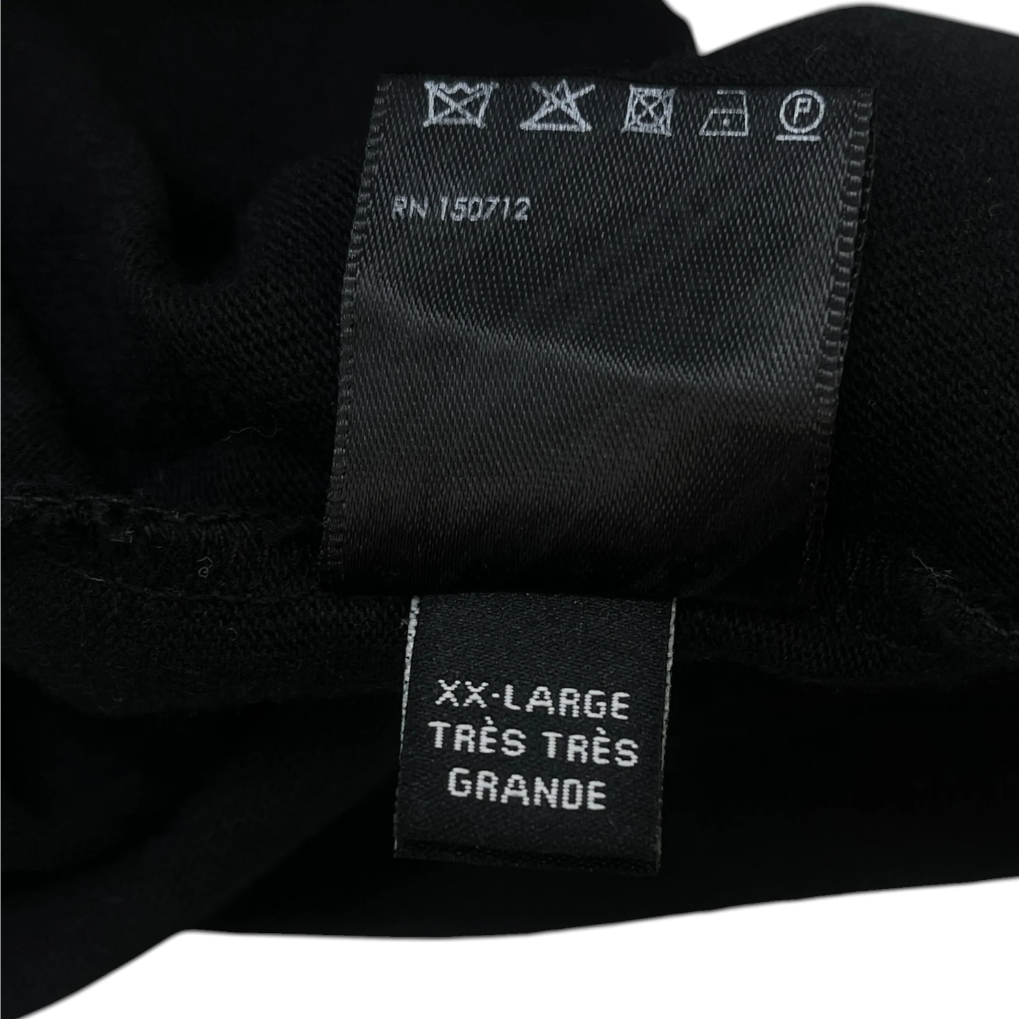 Men's Logo Print T-Shirt Black Size XXL - Image 9