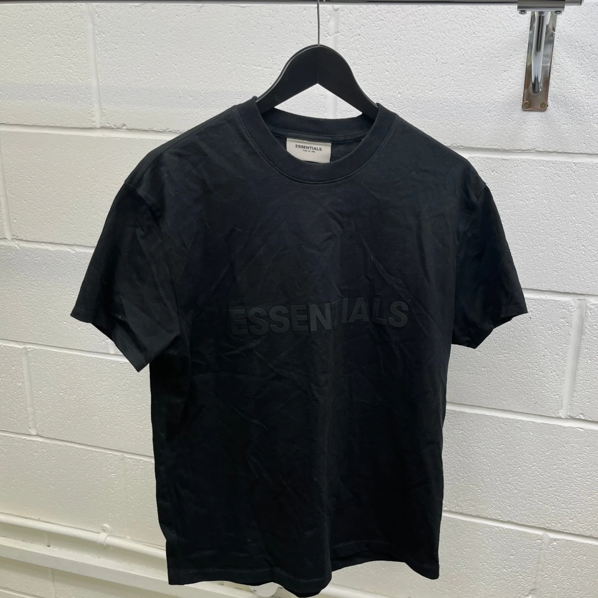 Men's Logo Print T-Shirt Black Size XXS - Image 10