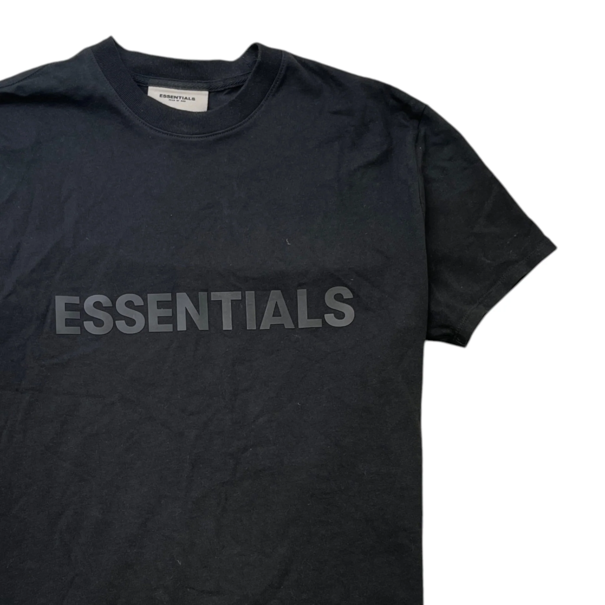 Men's Logo Print T-Shirt Black Size XXS - Image 3