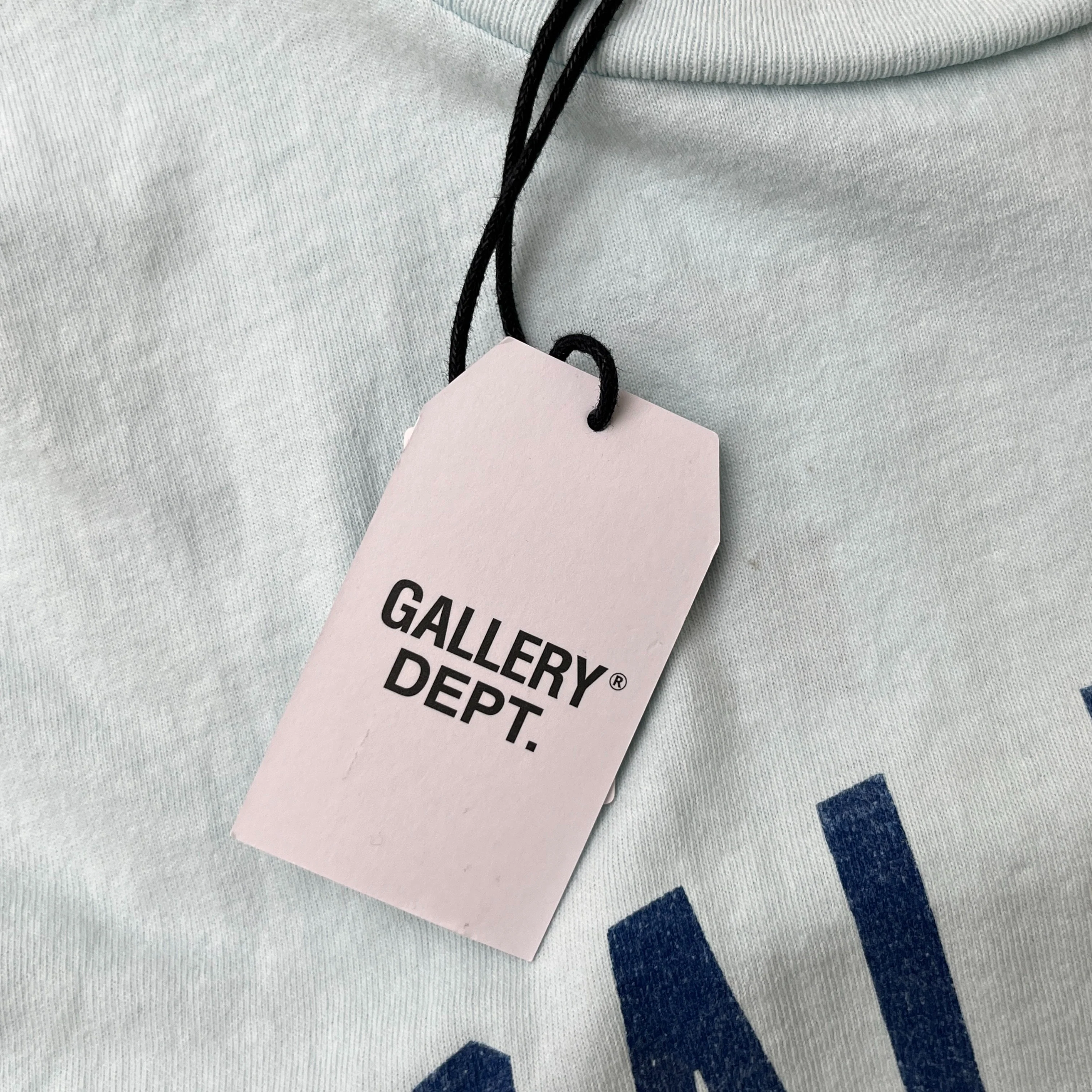 Men's Logo Print T-Shirt Blue Size M - Image 6