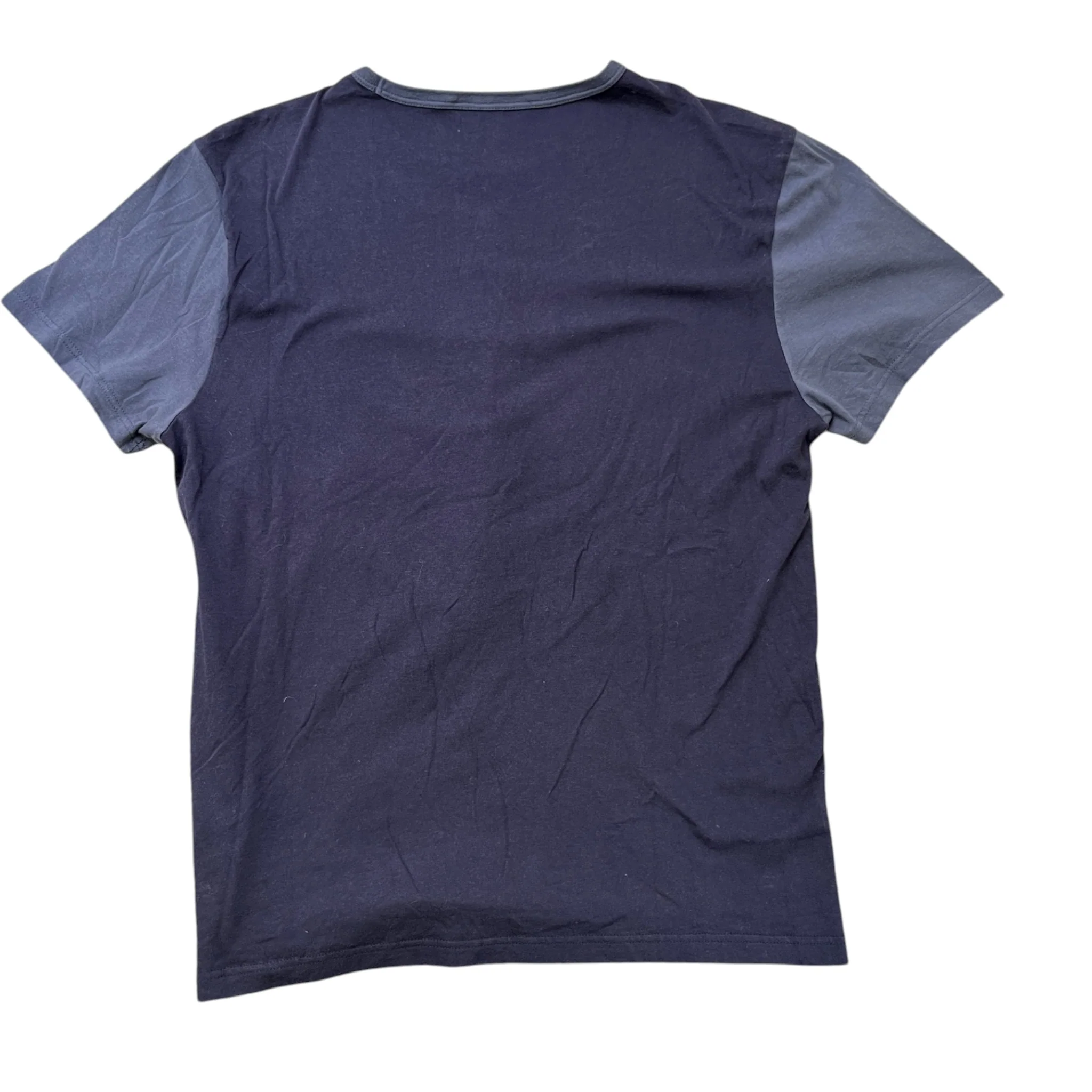 Men's Logo Print T-Shirt Blue Size S - Image 2