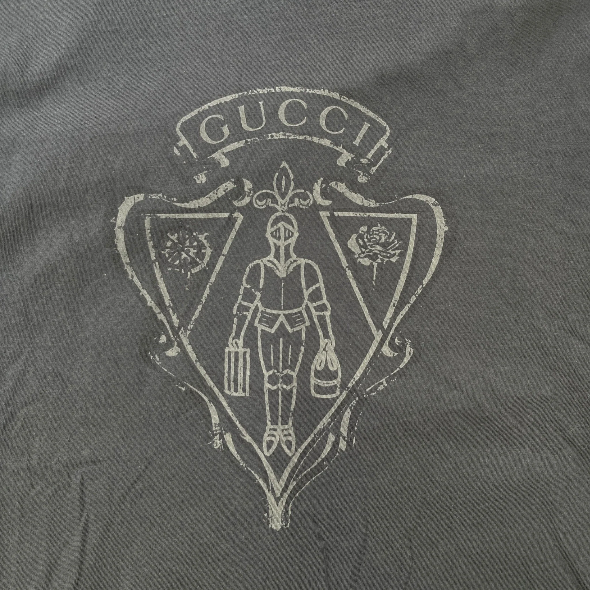 Men's Logo Print T-Shirt Blue Size S - Image 6