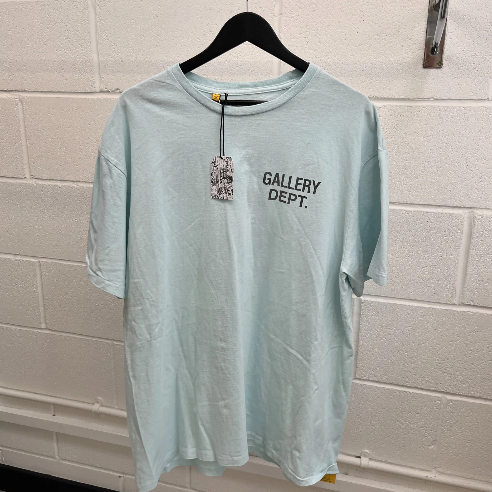 Men's Logo Print T-Shirt Blue Size XL - Image 11