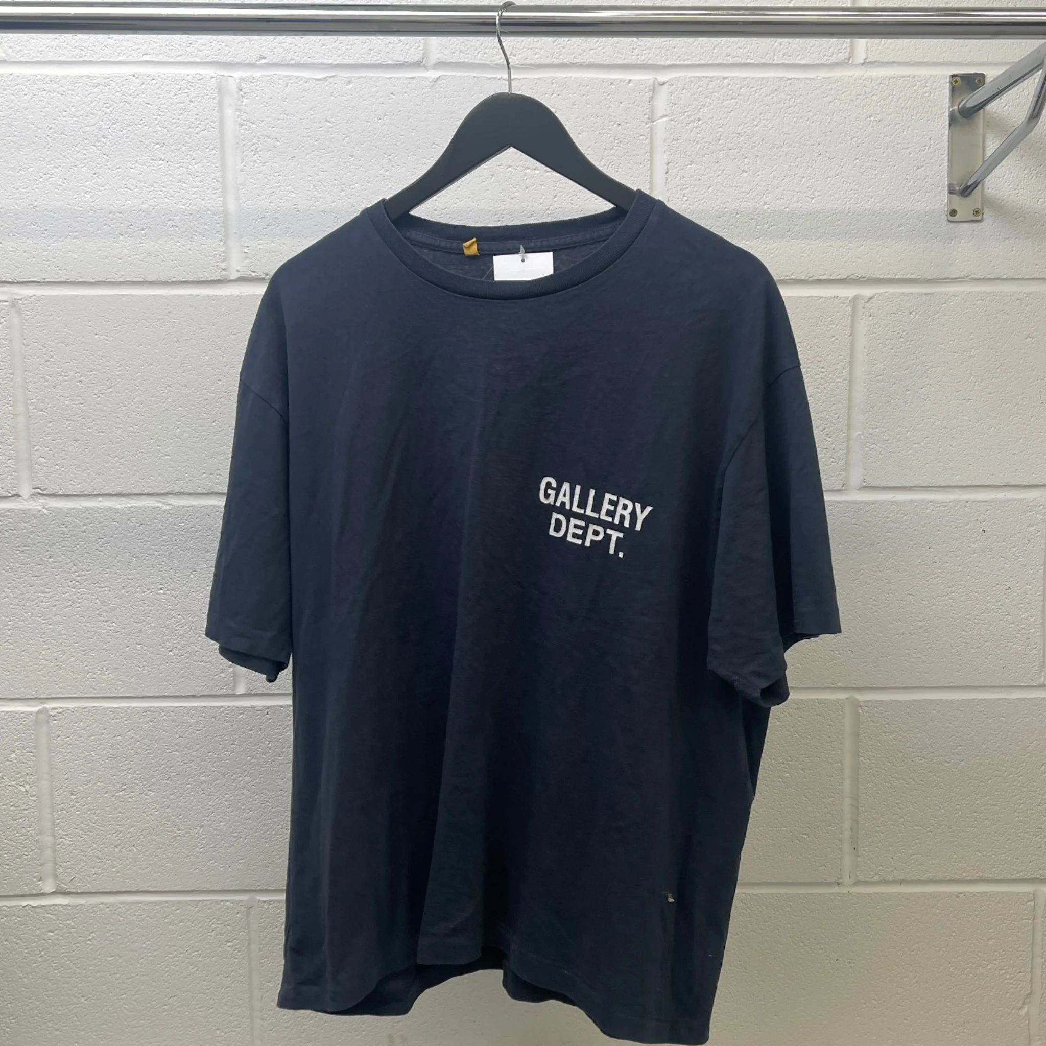 Men's Logo Print T-Shirt Blue Size XL - Image 8