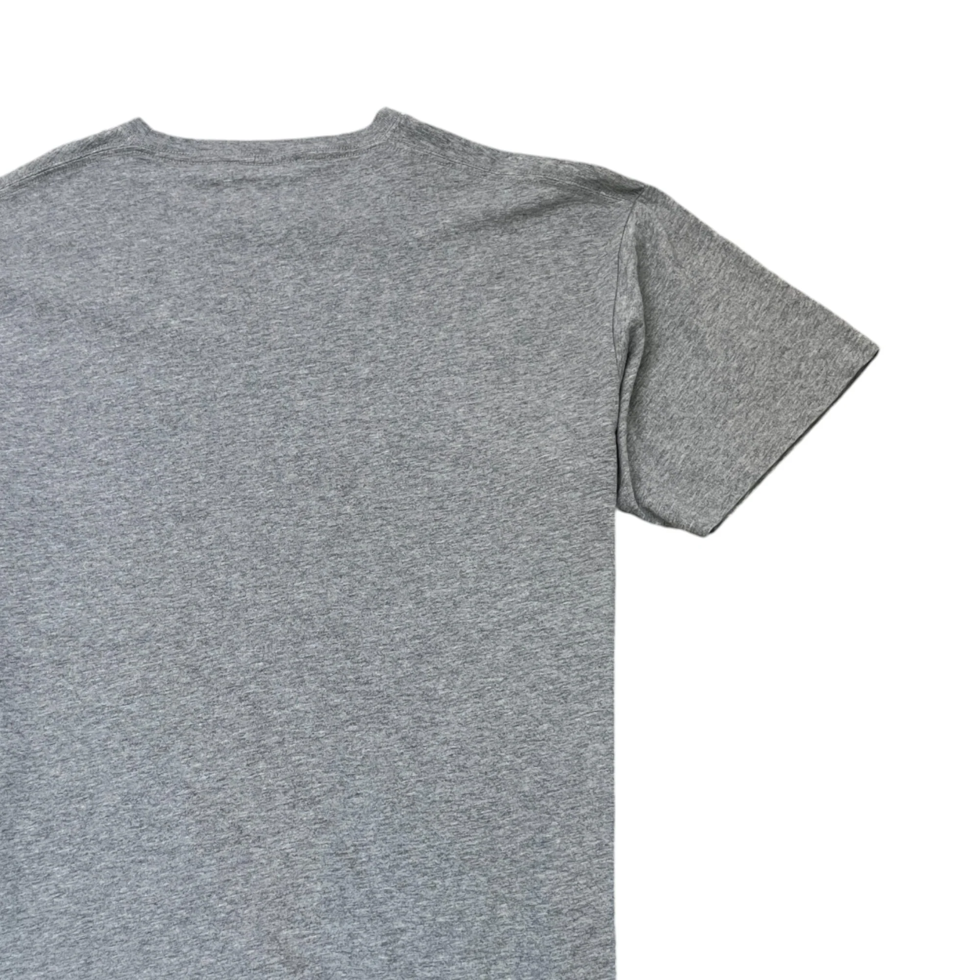 Men's Logo Print T-Shirt Grey Size M - Image 4