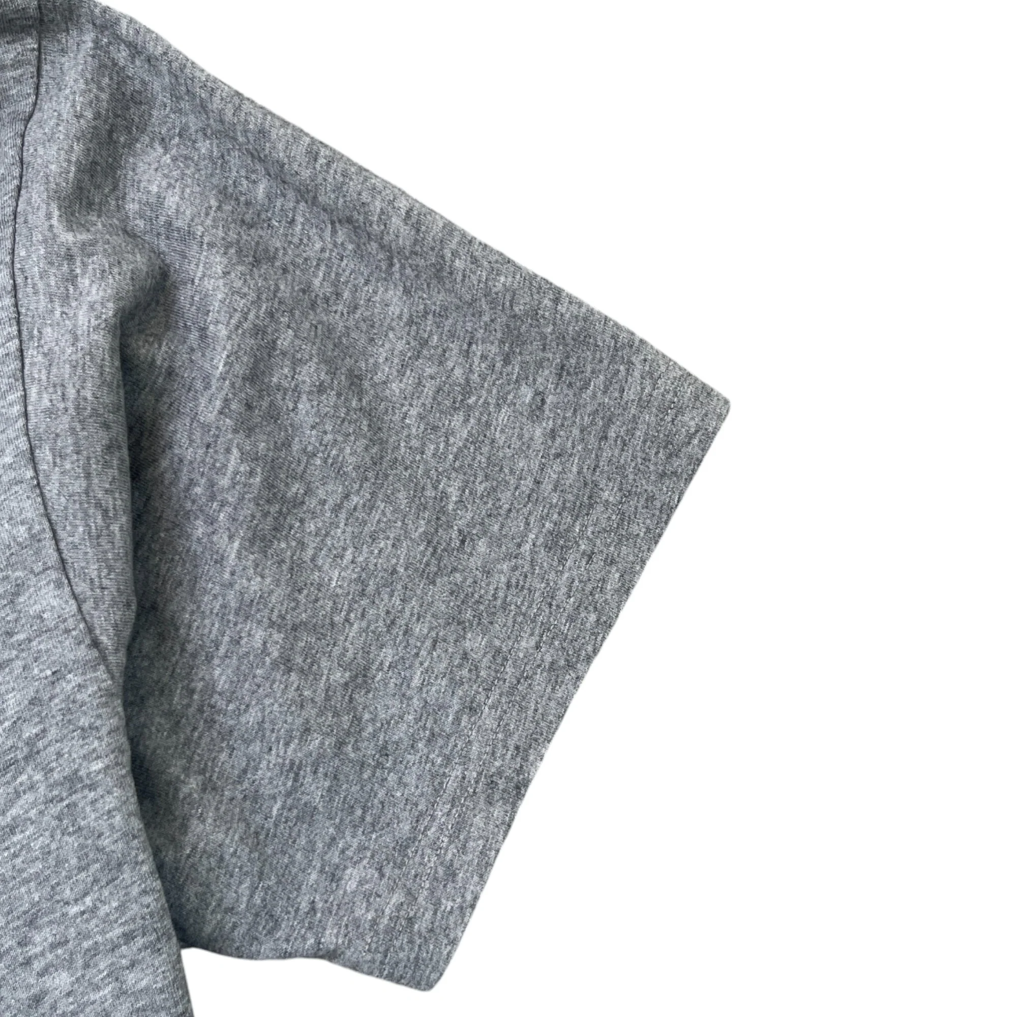 Men's Logo Print T-Shirt Grey Size M - Image 6