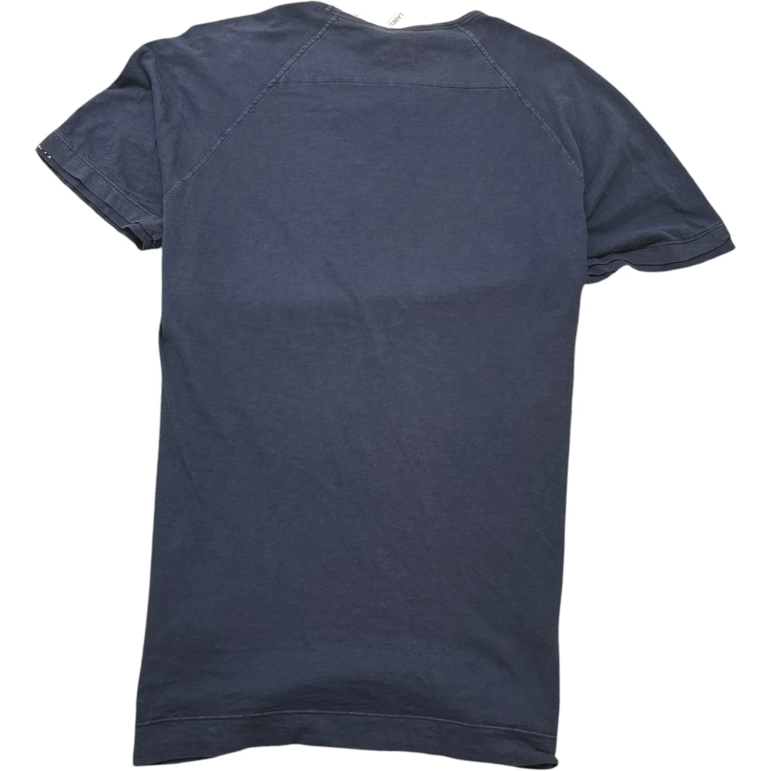 Men's Logo Print T-Shirt Navy Size L - Image 2