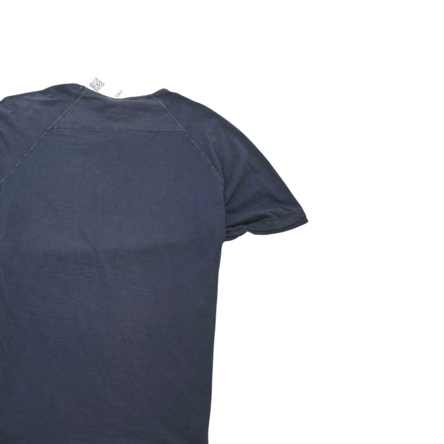 Men's Logo Print T-Shirt Navy Size L - Image 4