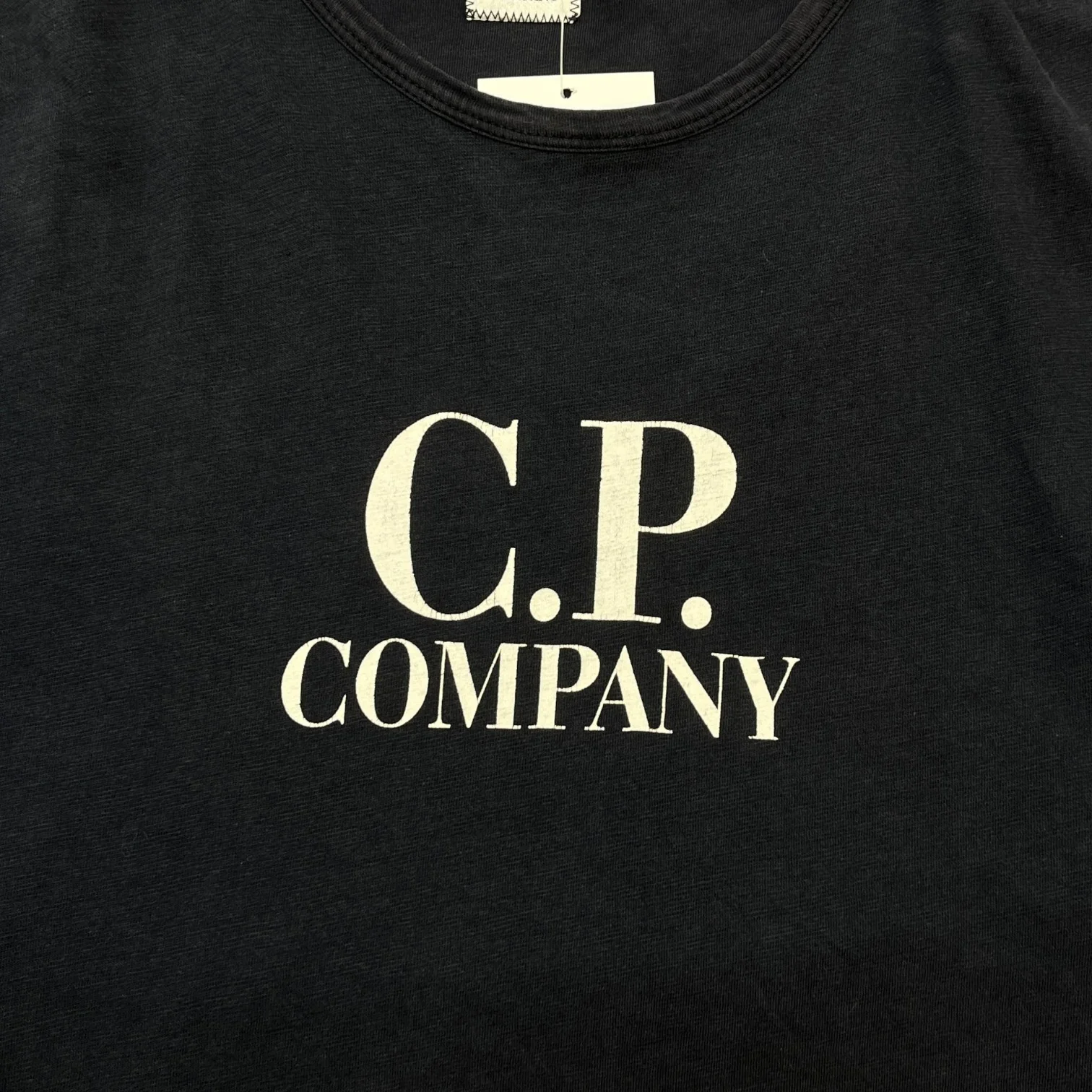Men's Logo Print T-Shirt Navy Size L - Image 6