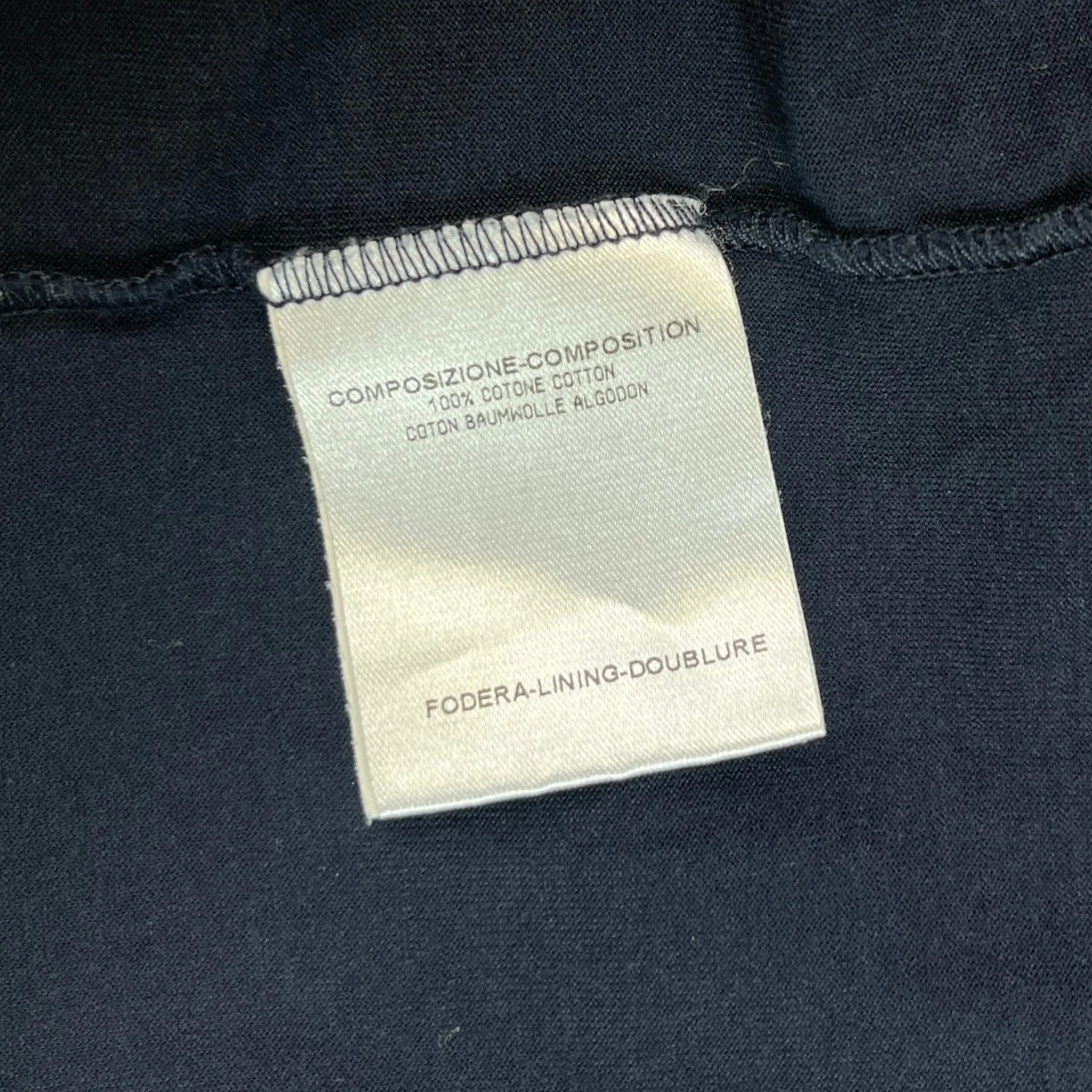 Men's Logo Print T-Shirt Navy Size L - Image 6