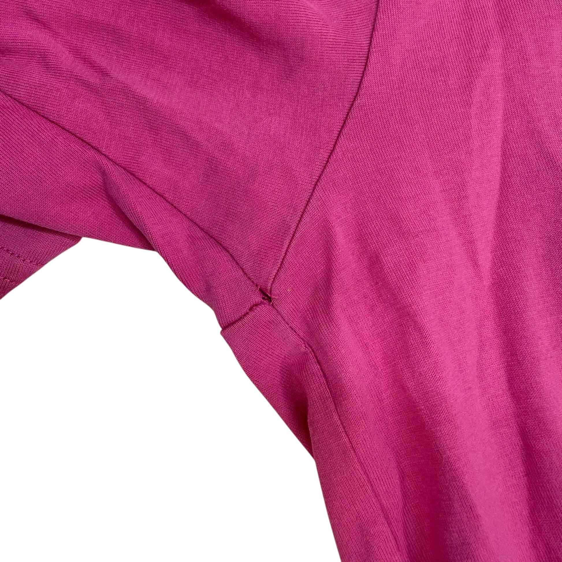 Men's Logo Print T-Shirt Pink Size S - Image 8