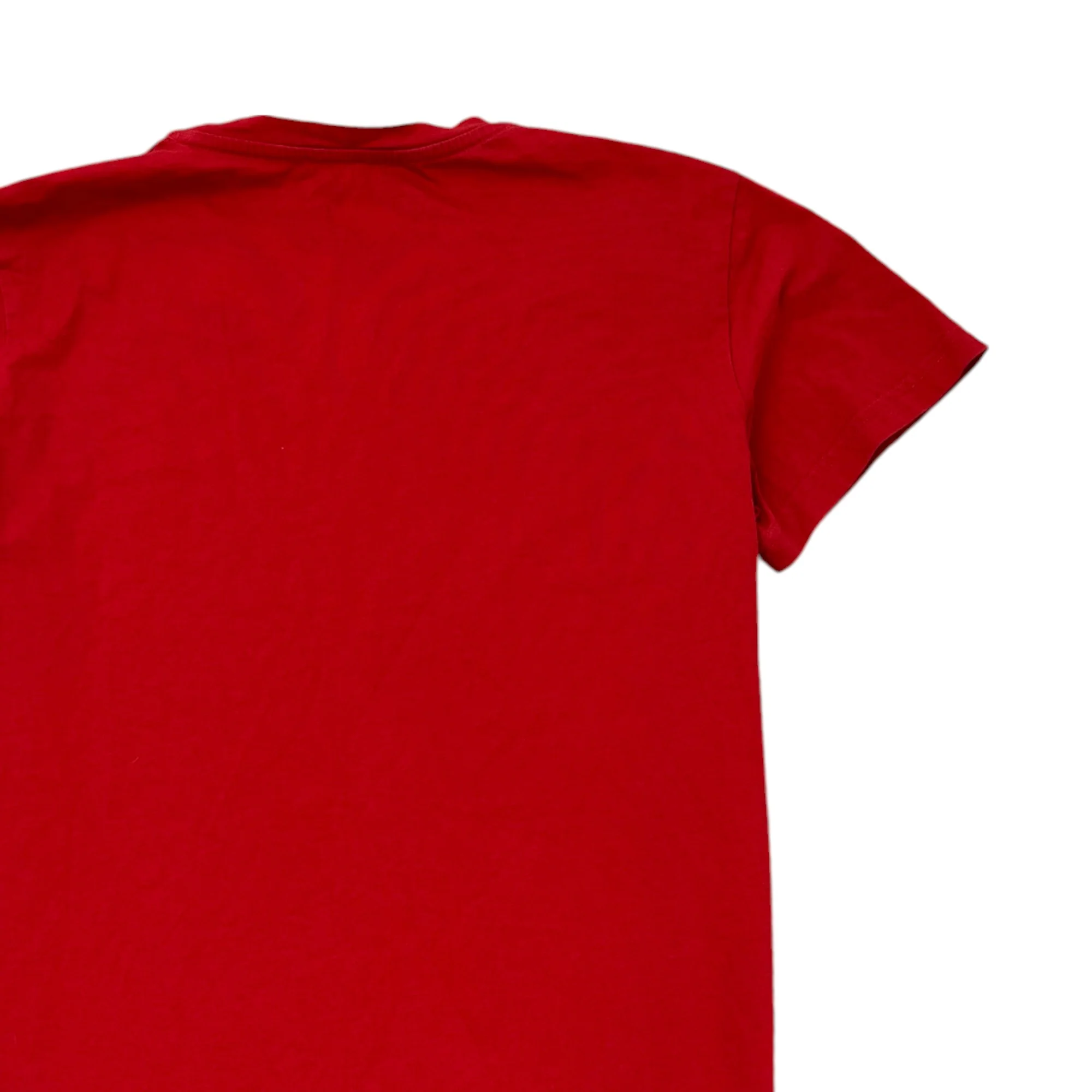 Men's Logo Print T-Shirt Red Size M - Image 4