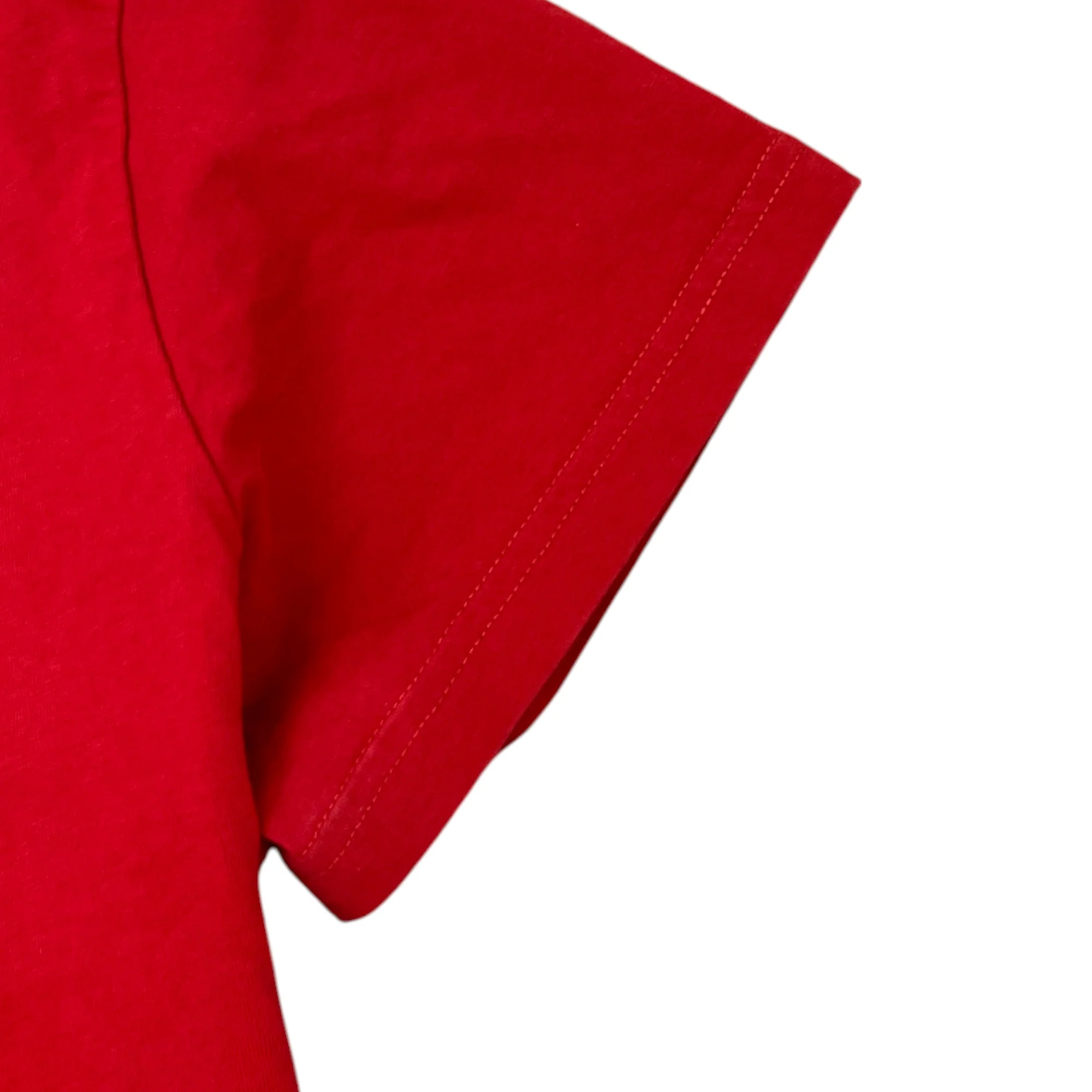 Men's Logo Print T-Shirt Red Size M - Image 5