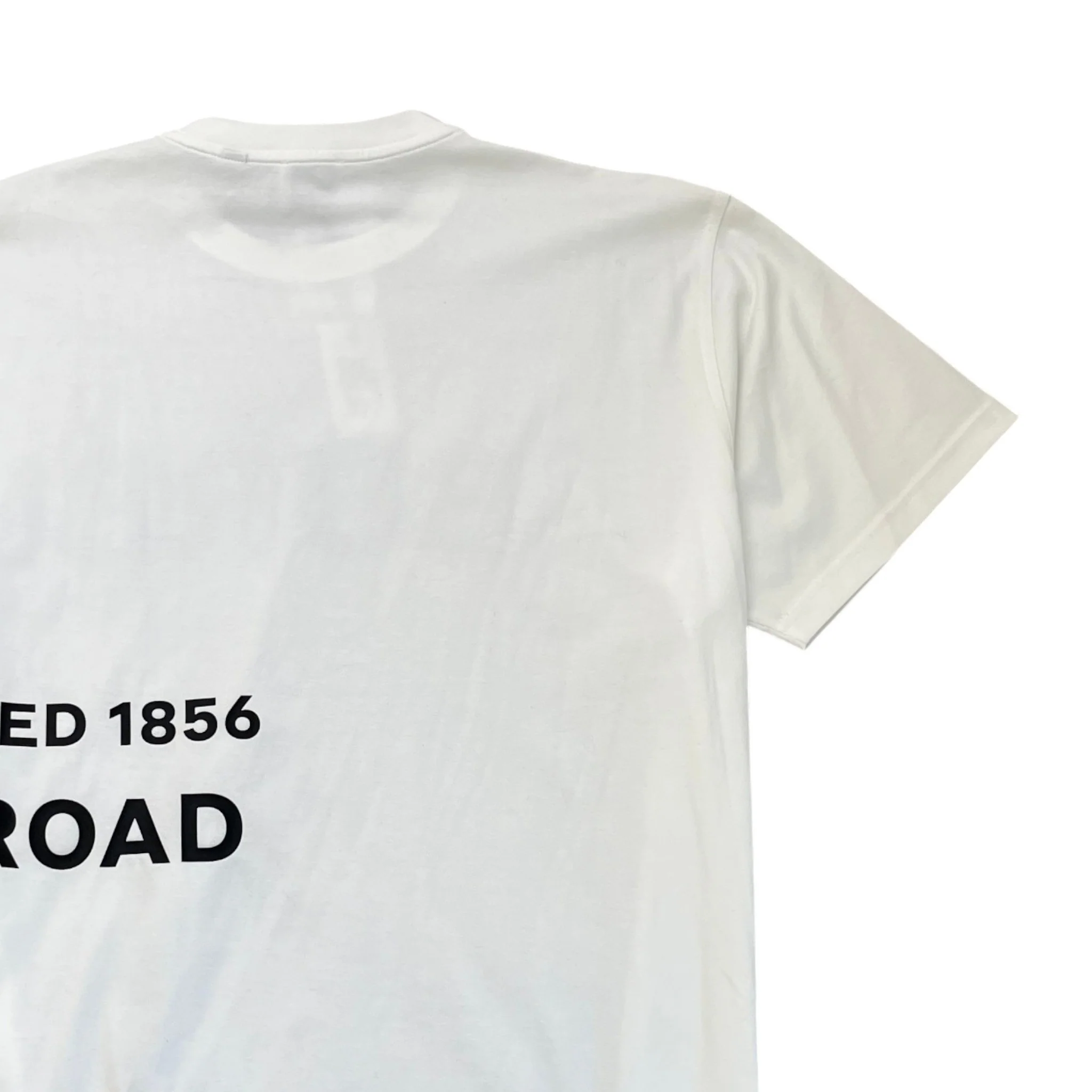 Men's Logo Print T-Shirt White Size L - Image 4