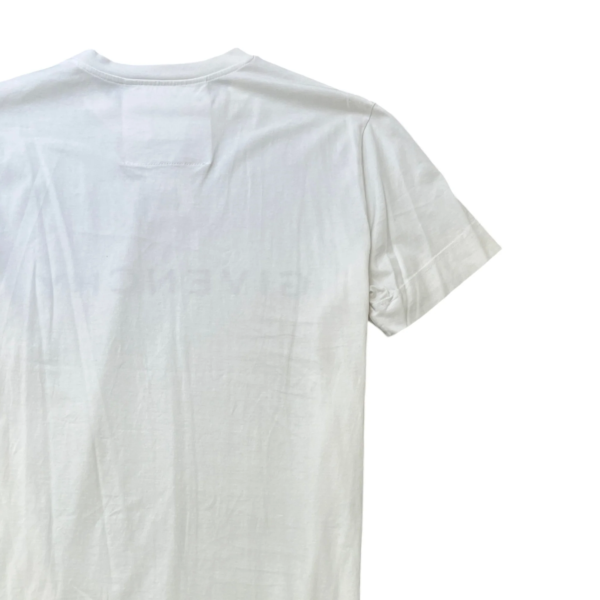 Men's Logo Print T-Shirt White Size L - Image 4