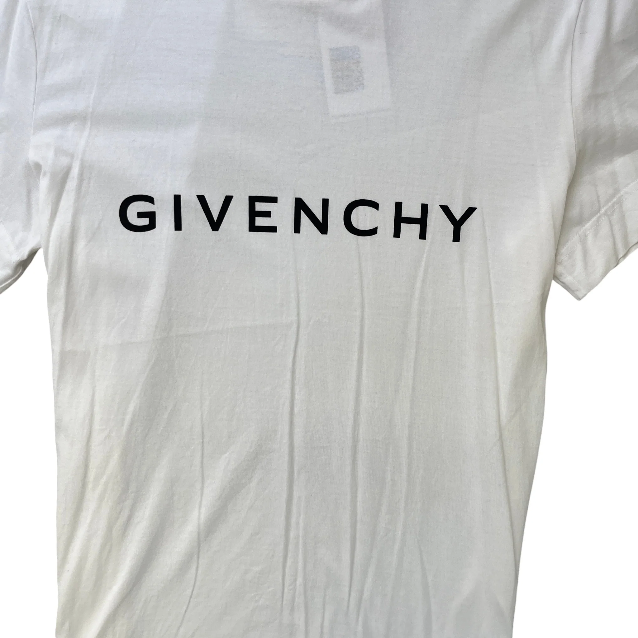 Men's Logo Print T-Shirt White Size L - Image 5