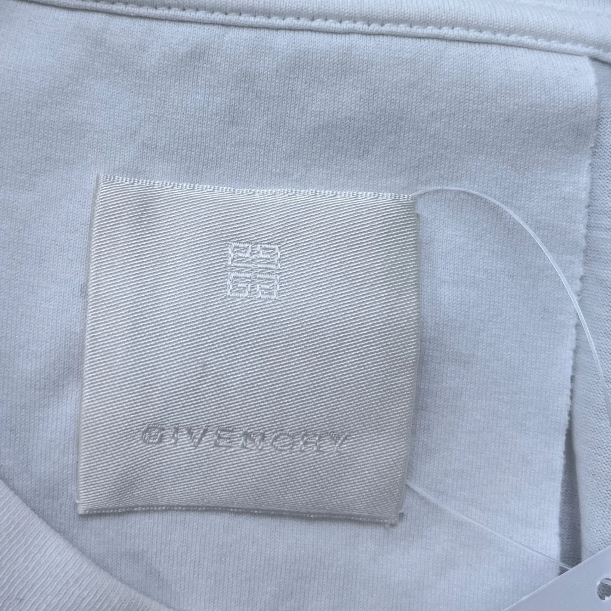 Men's Logo Print T-Shirt White Size L - Image 6