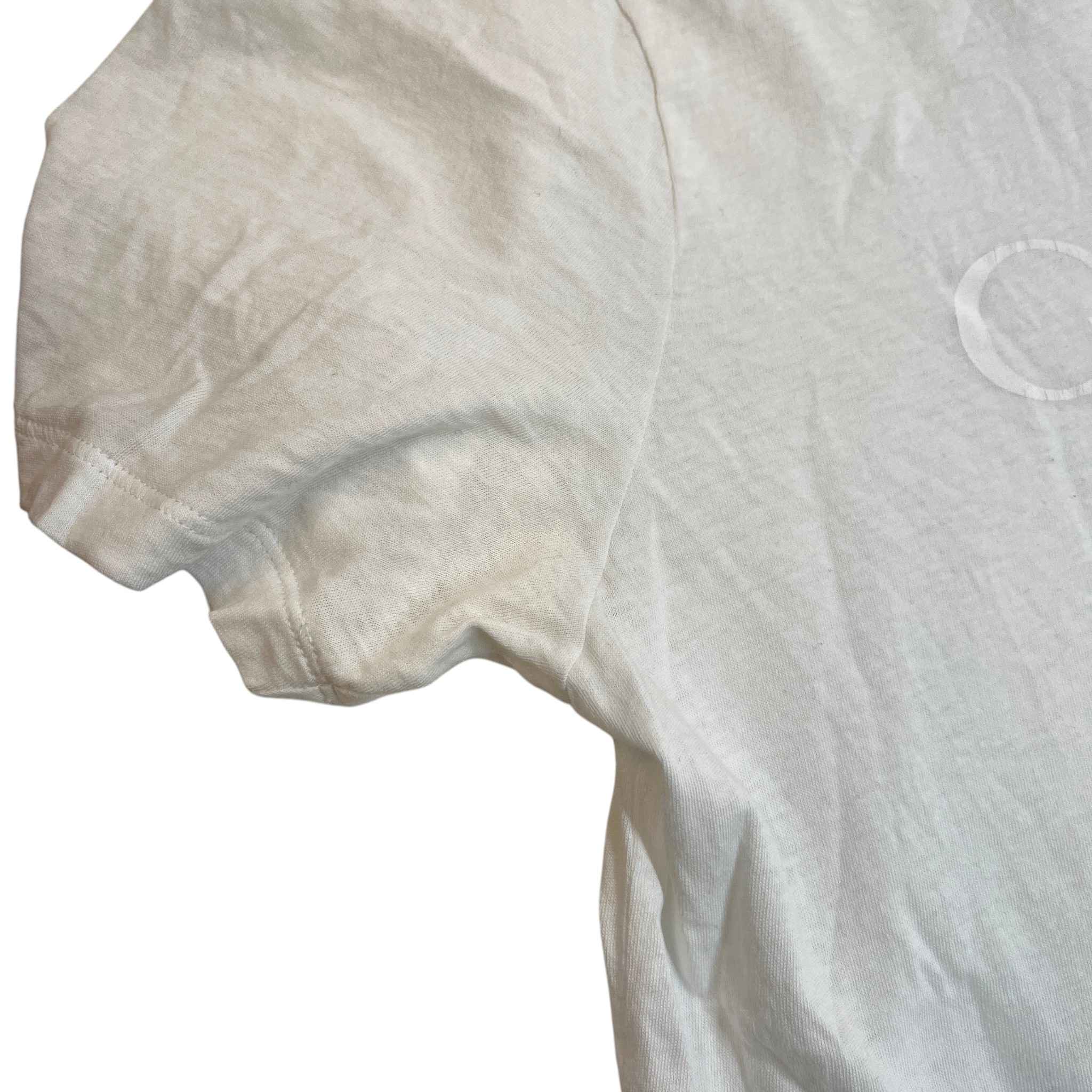 Men's Logo Print T-Shirt White Size L - Image 10