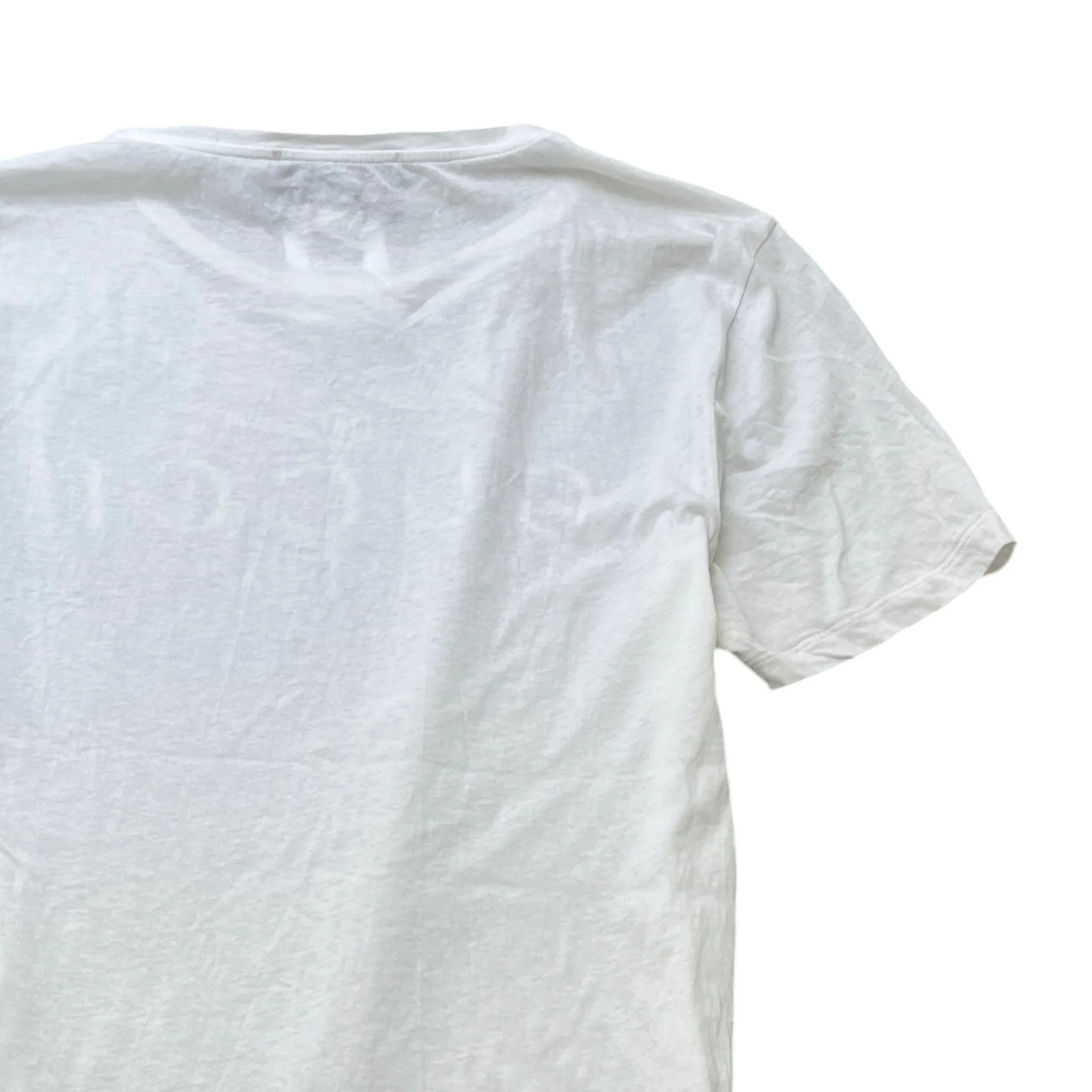 Men's Logo Print T-Shirt White Size L - Image 4