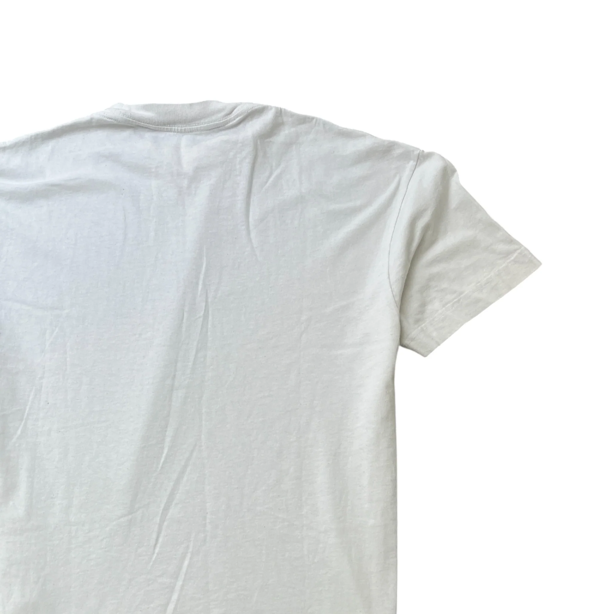 Men's Logo Print T-Shirt White Size M - Image 4
