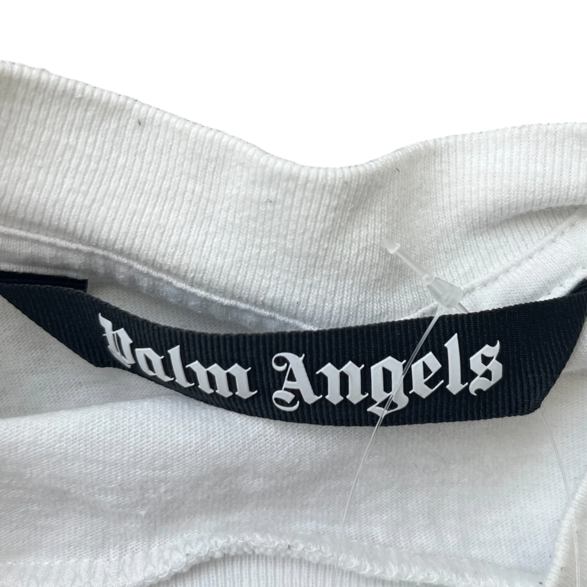 Men's Logo Print T-Shirt White Size M - Image 7