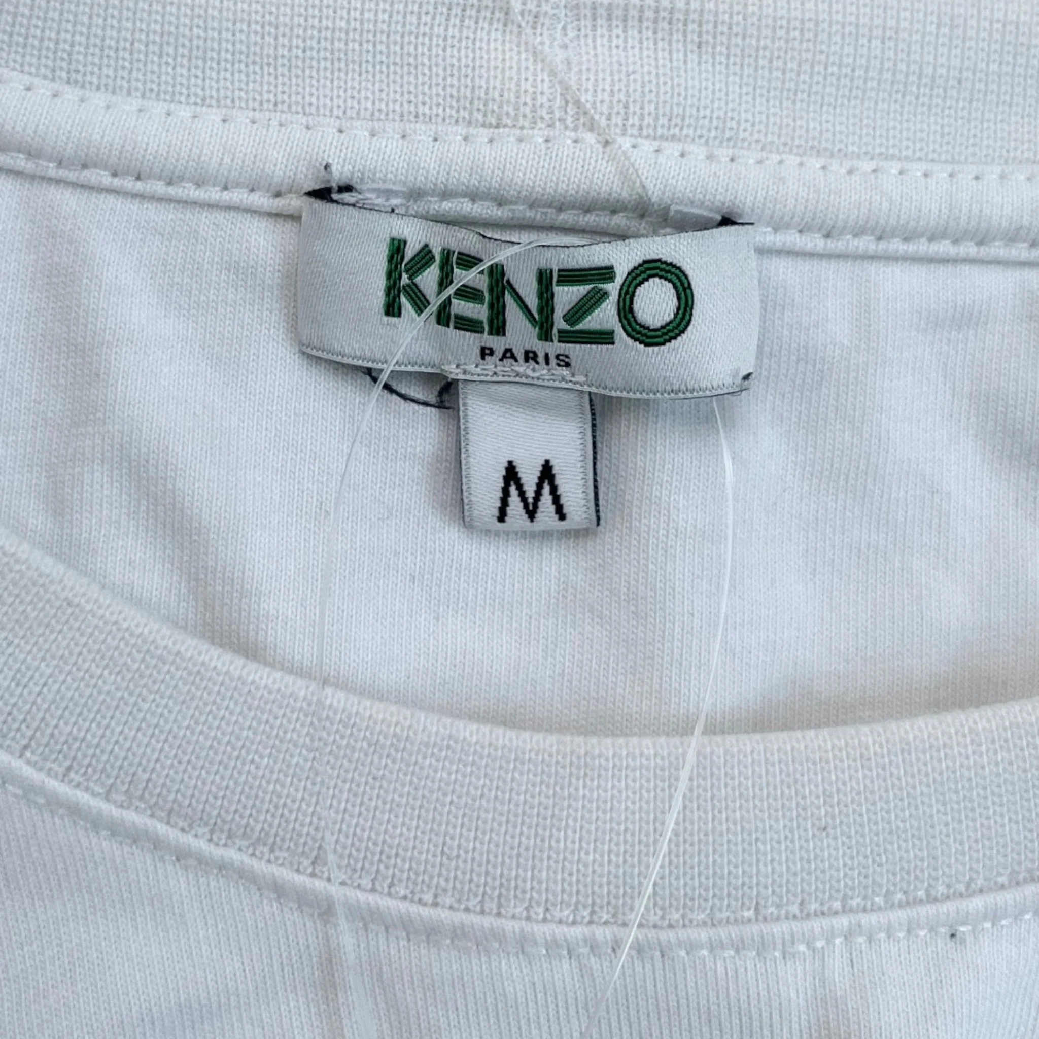 Men's Logo Print T-Shirt White Size M - Image 7