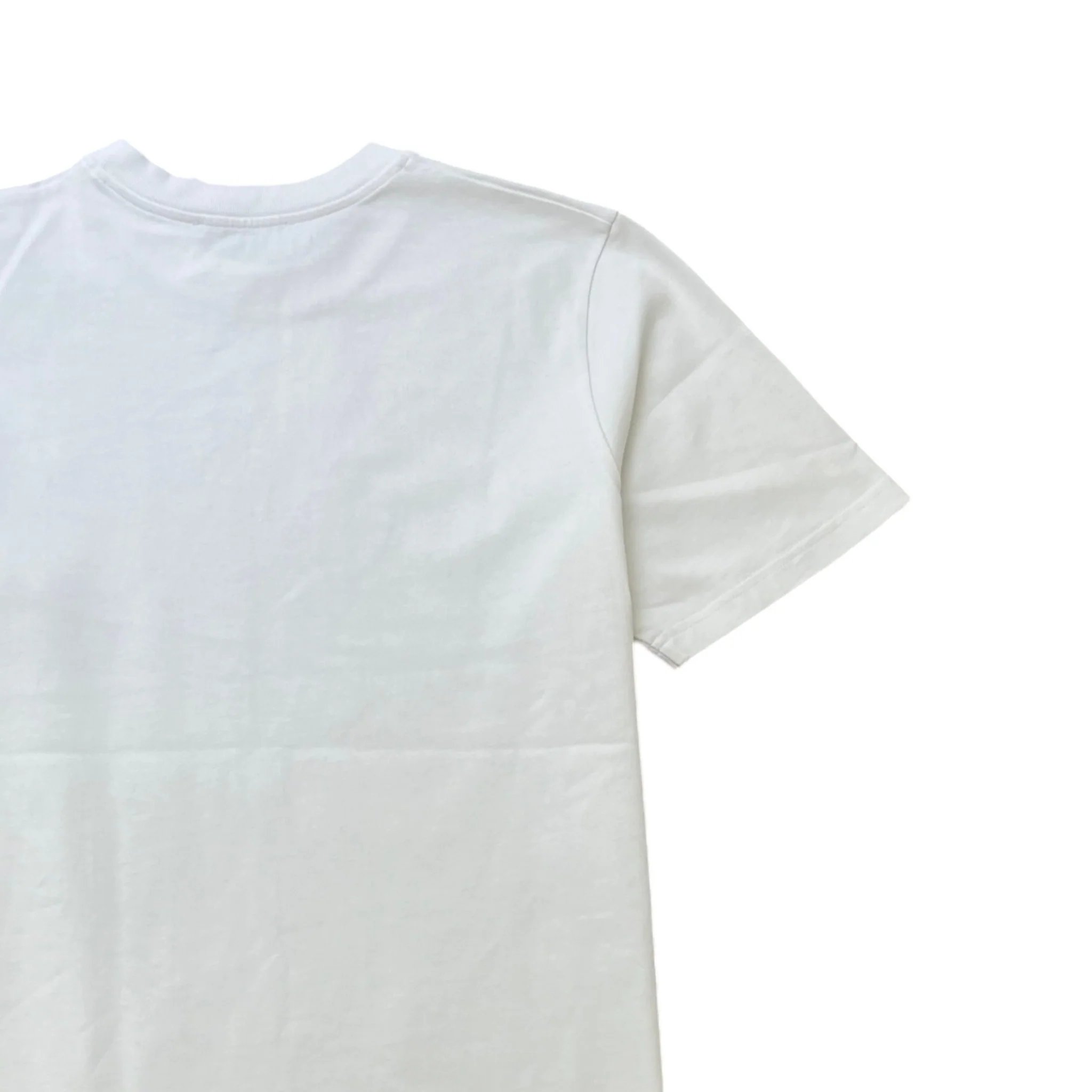 Men's Logo Print T-Shirt White Size M - Image 4