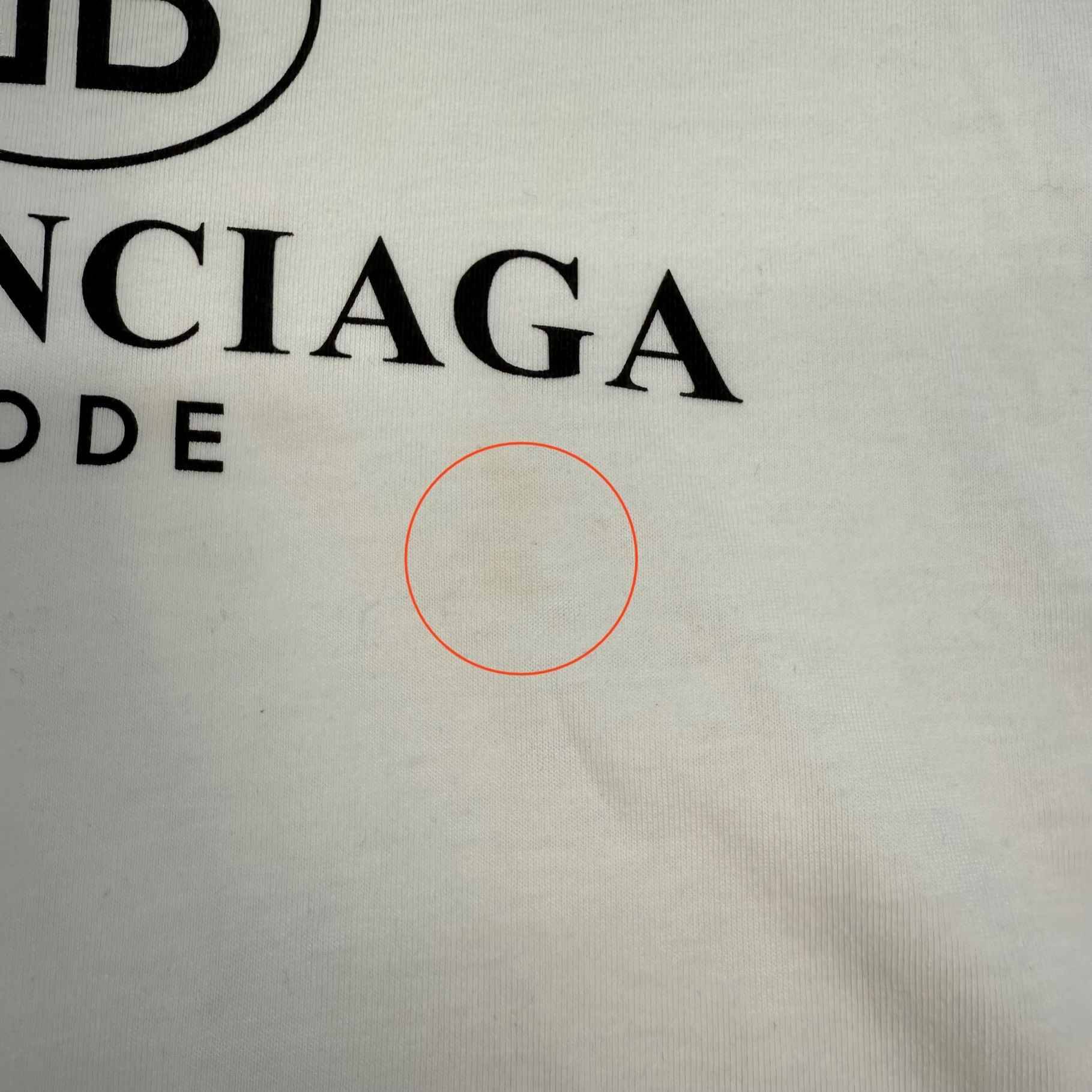 Men's Logo Print T-Shirt White Size S - Image 11
