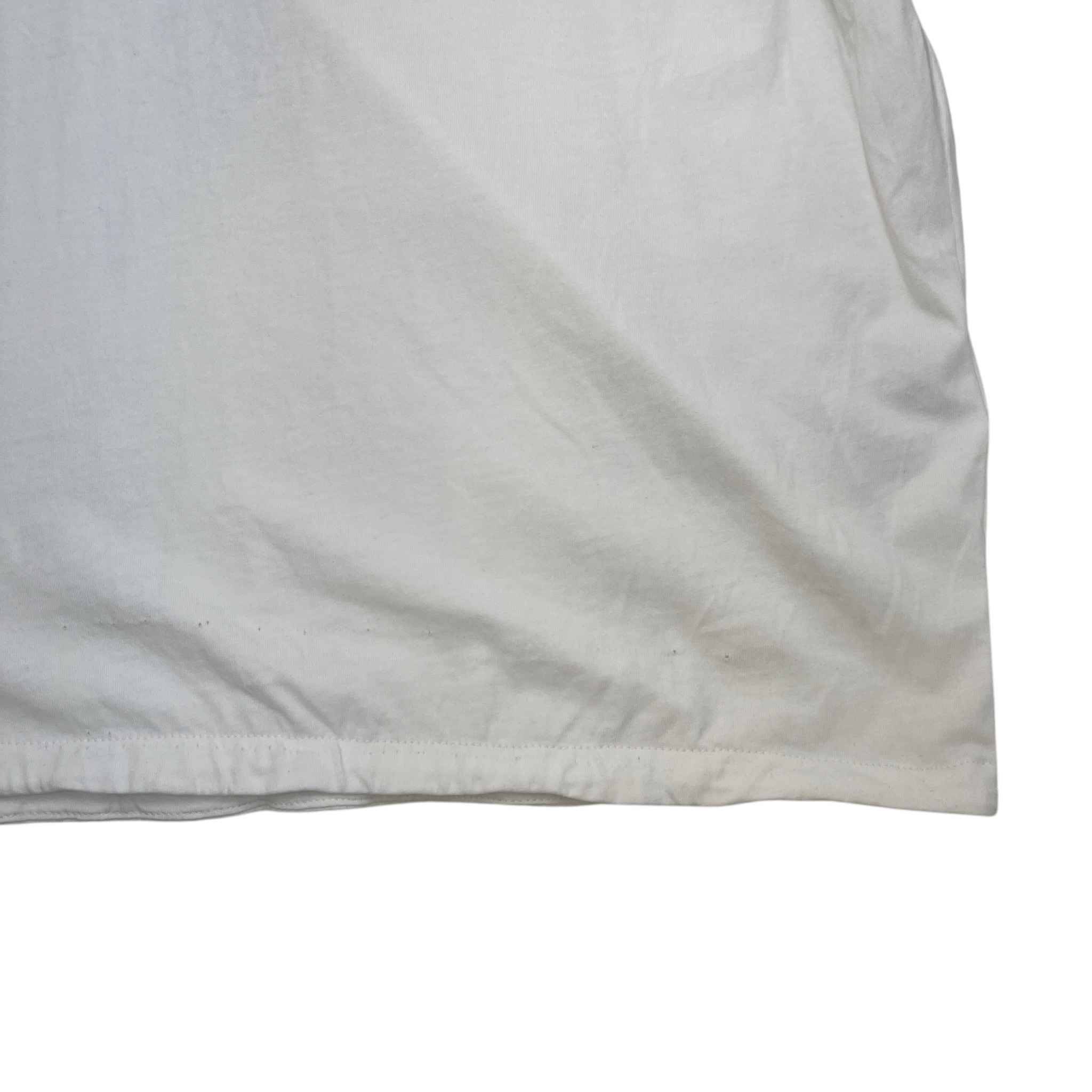 Men's Logo Print T-Shirt White Size S - Image 13