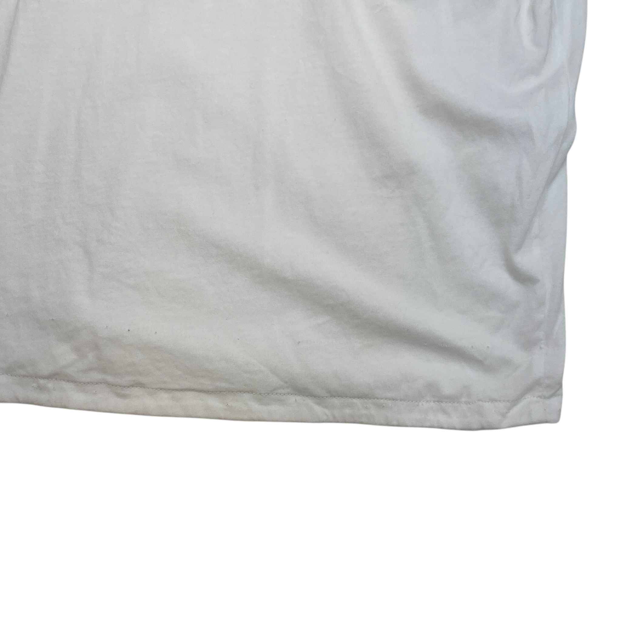 Men's Logo Print T-Shirt White Size S - Image 15