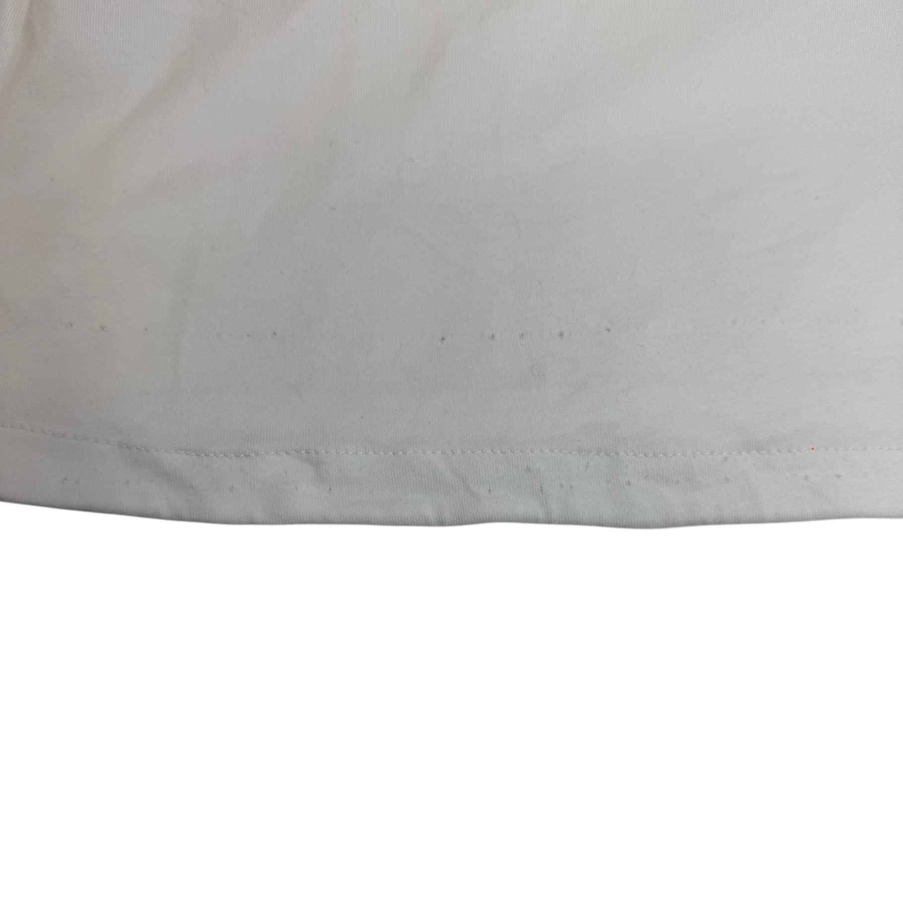 Men's Logo Print T-Shirt White Size S - Image 9