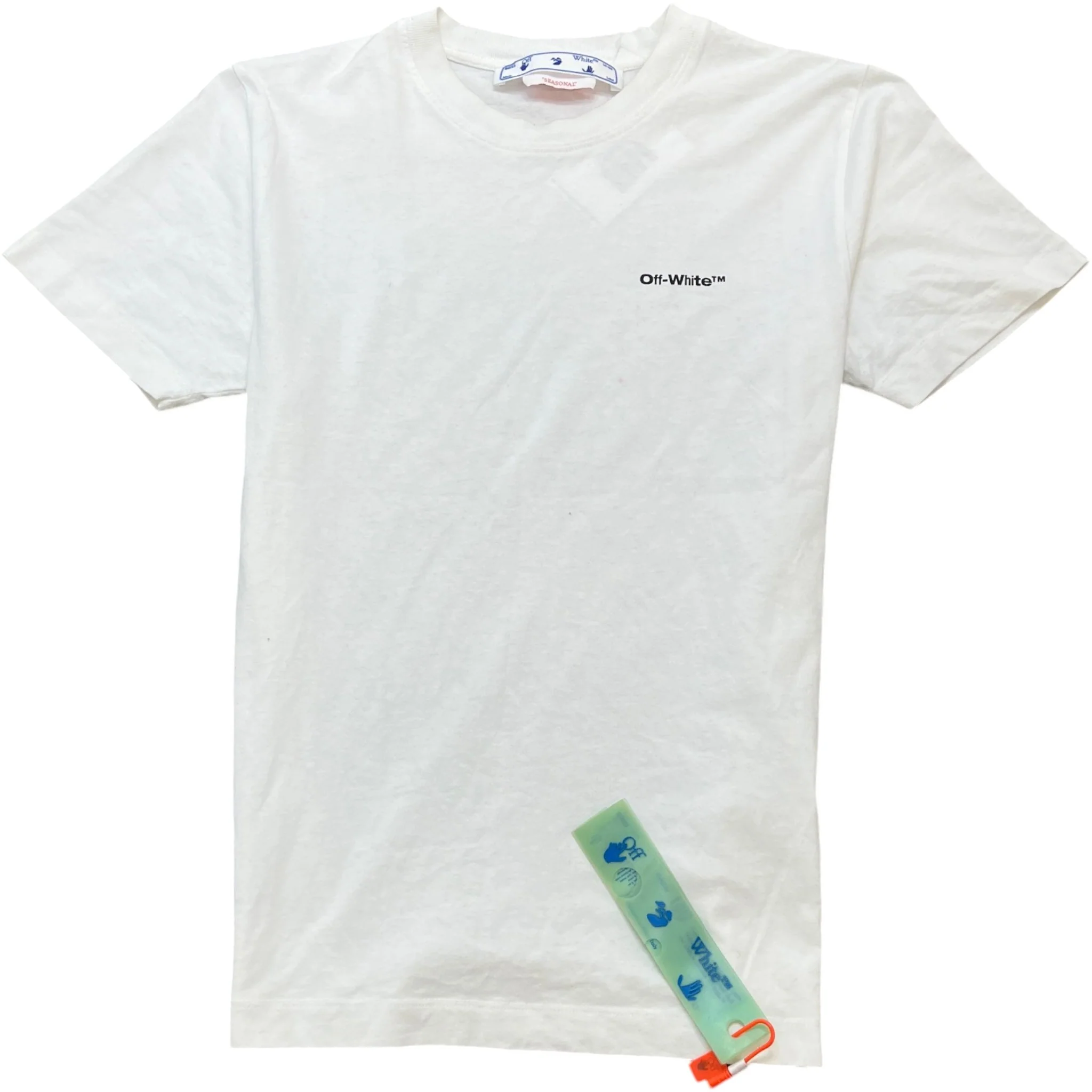 Men's Logo Print T-Shirt White Size S