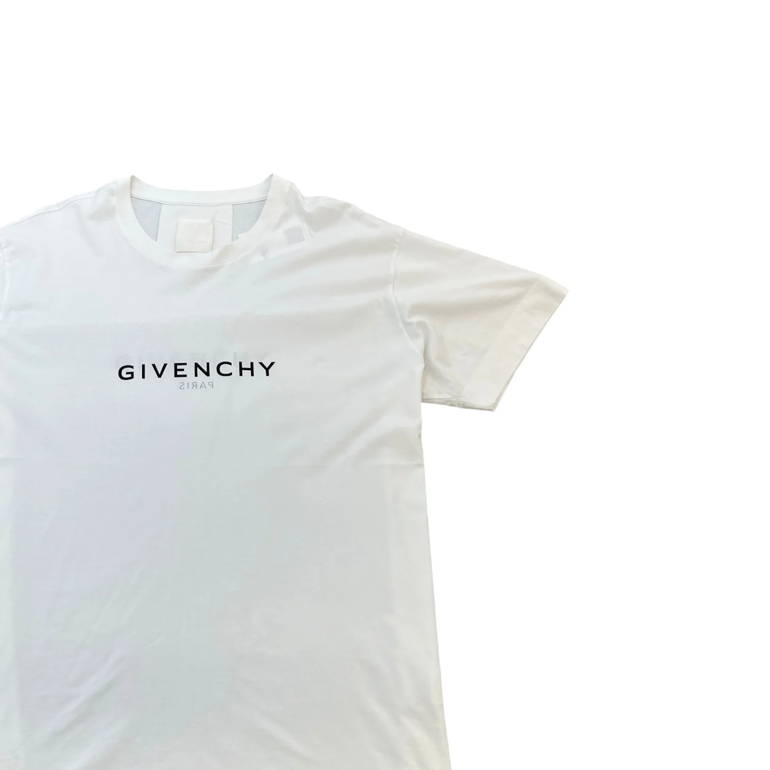 Men's Logo Print T-Shirt White Size XXL - Image 3