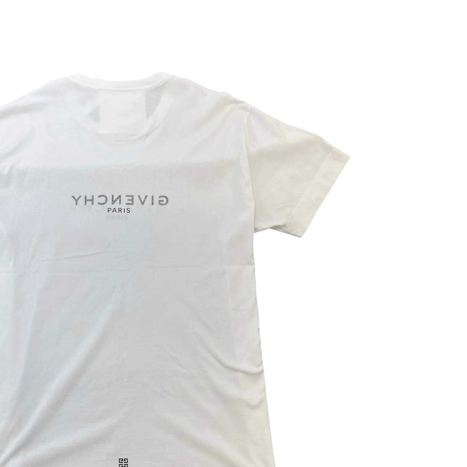 Men's Logo Print T-Shirt White Size XXL - Image 4