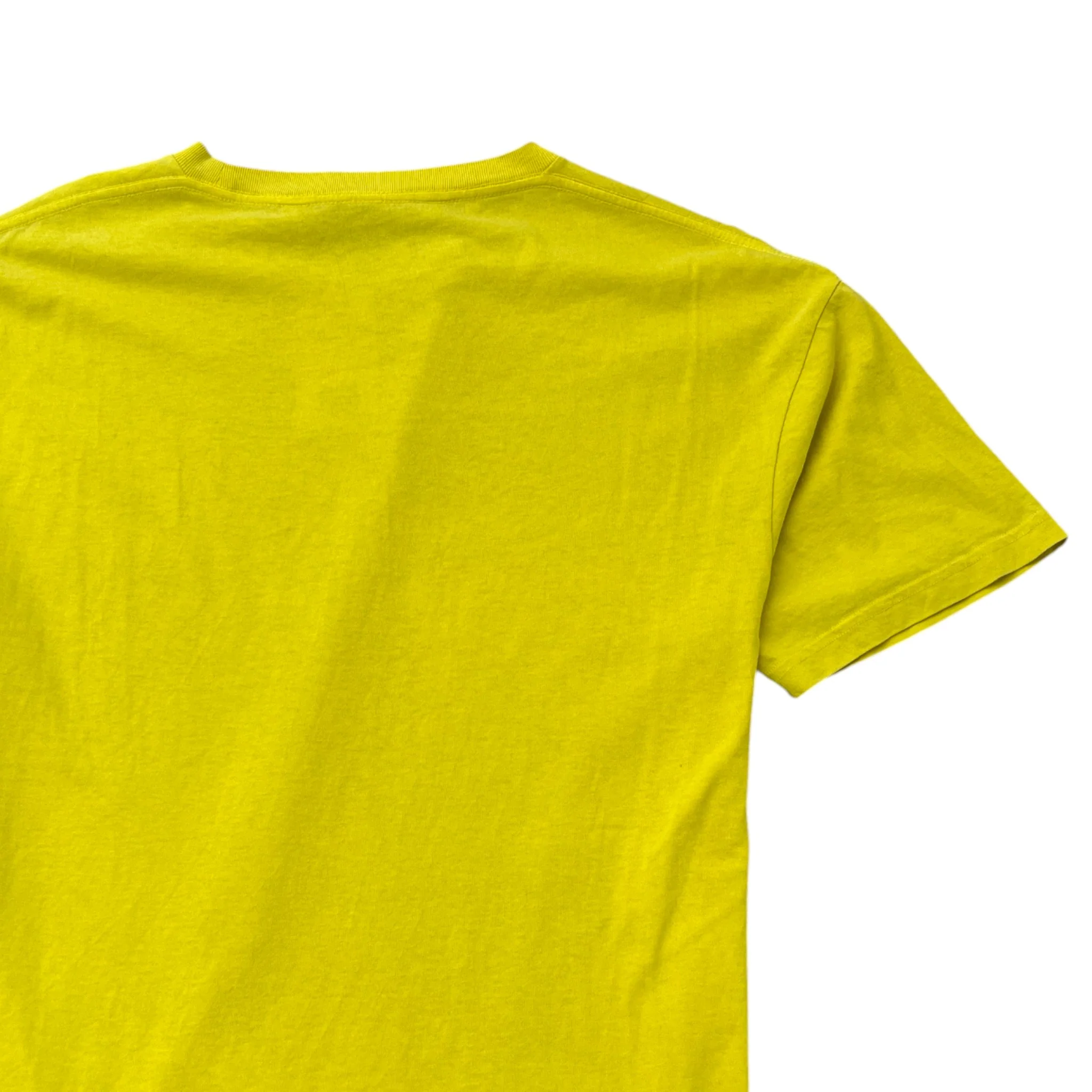 Men's Logo Print T-Shirt Yellow Size L - Image 4