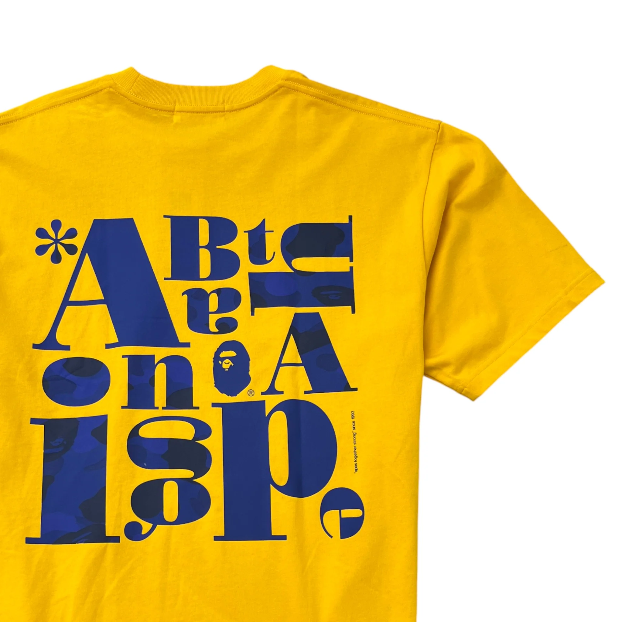 Men's Logo Print T-Shirt Yellow Size L - Image 4