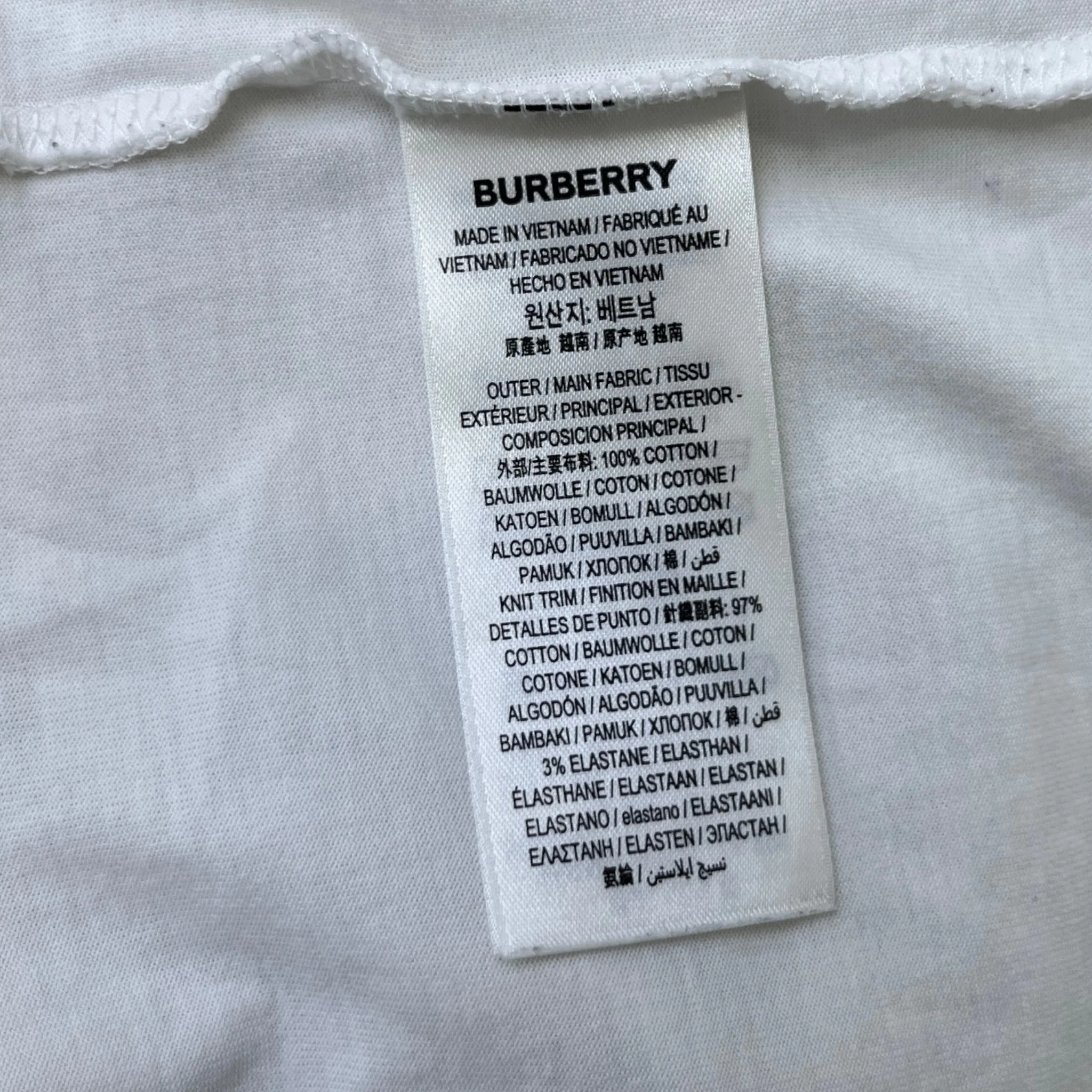 Men's Logo Print Top White Size M - Image 6