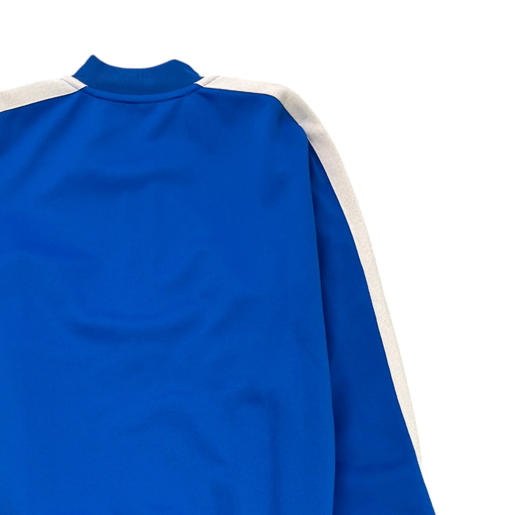 Men's Logo Print Track Jacket Blue Size S - Image 4